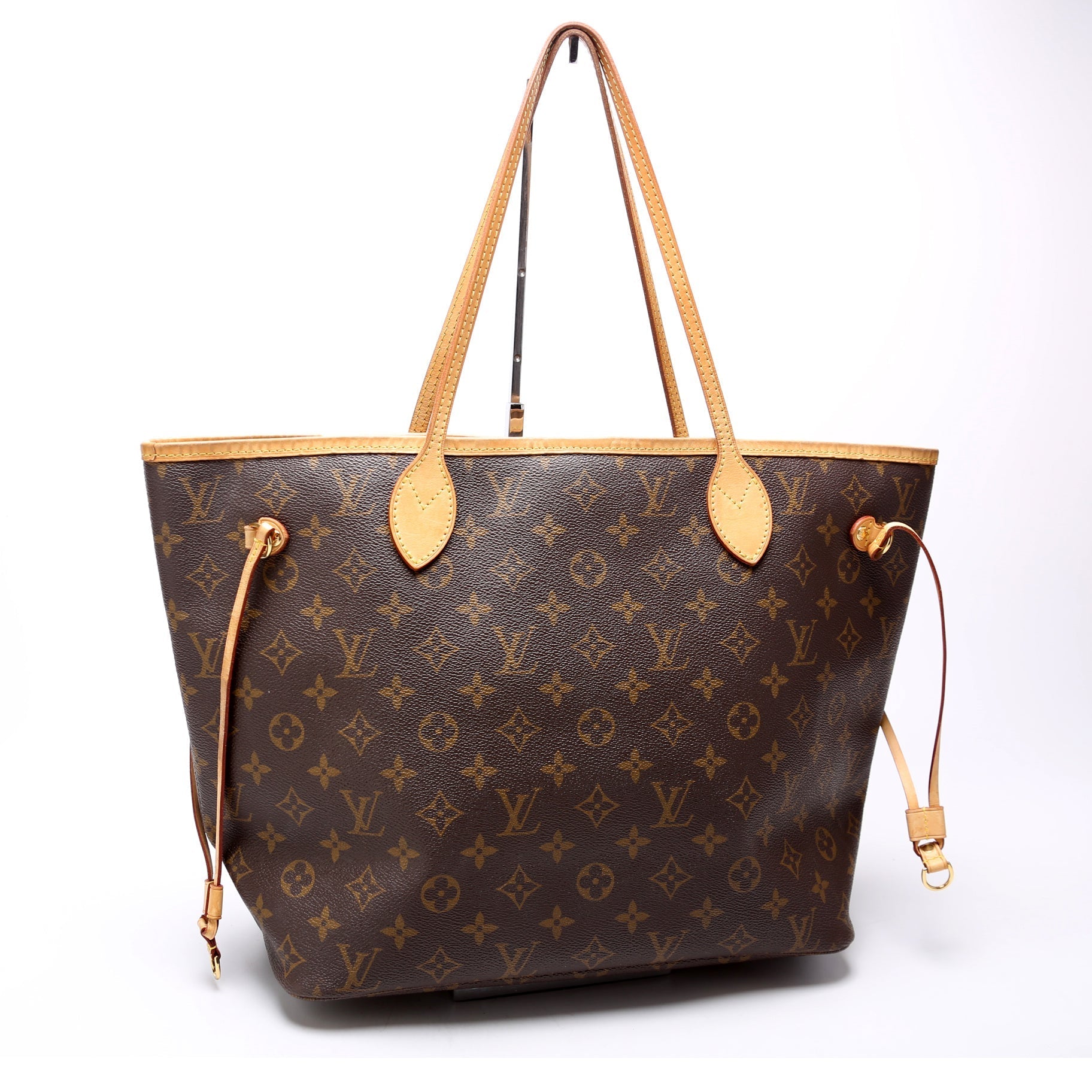 Louis Vuitton Neverfull MM Monogram Beige Tote Bag