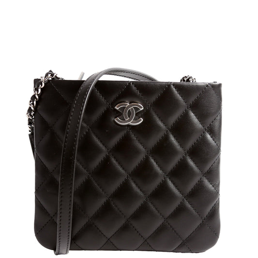 Chanel Uniform Lambskin Black Crossbody Bag