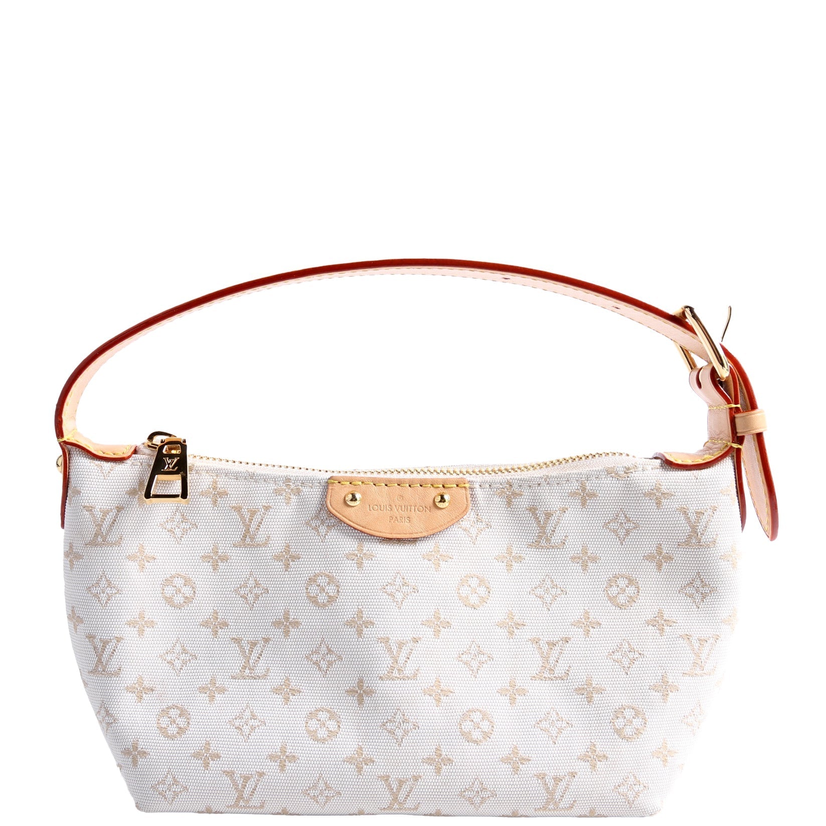 Louis Vuitton Hills Pochette Monogram Canvas White Clutch Bag