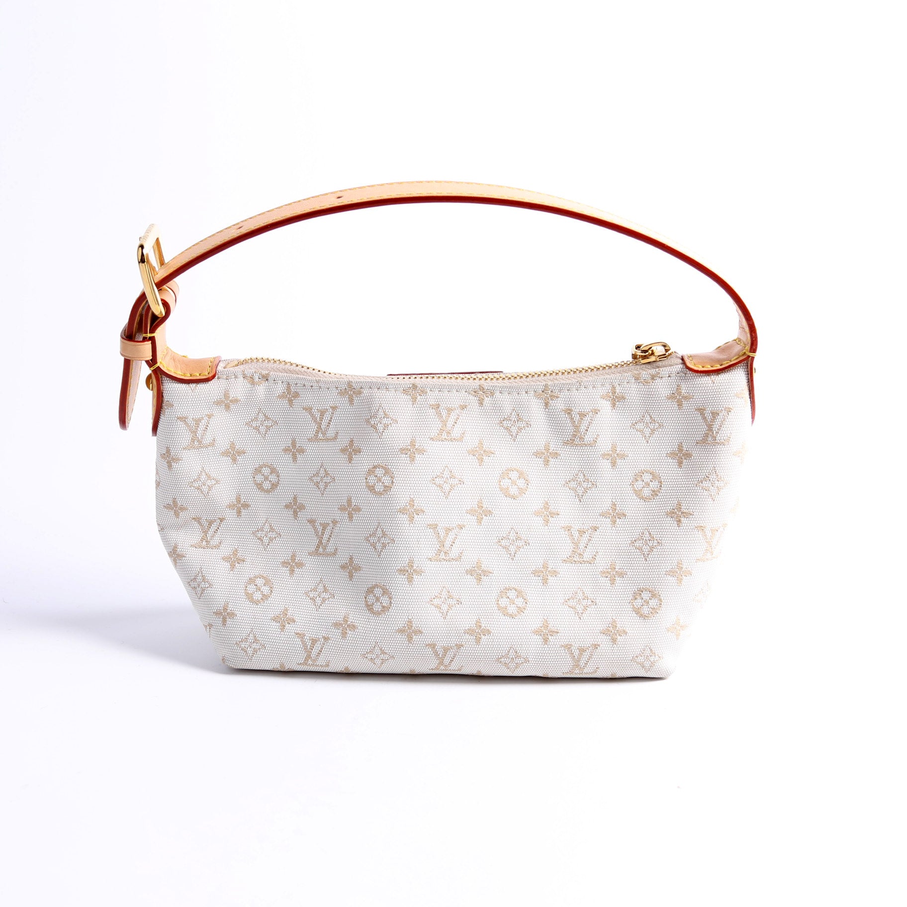 Louis Vuitton Hills Pochette Monogram Canvas White Clutch Bag