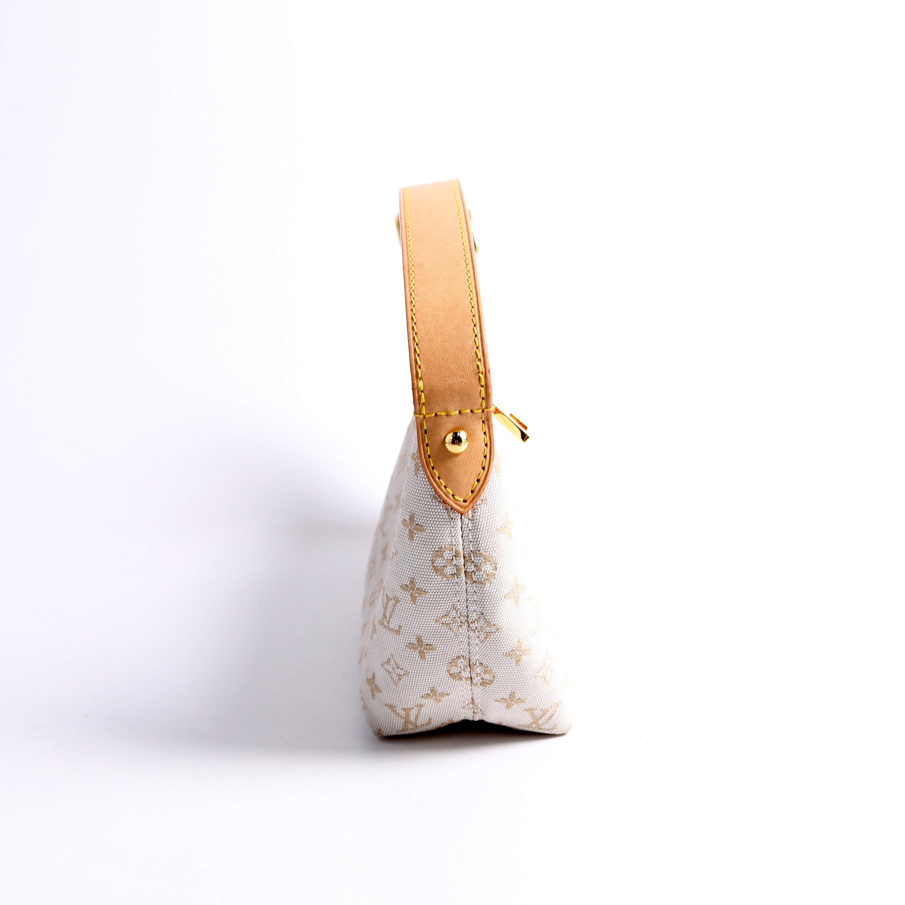 Louis Vuitton Hills Pochette Monogram Canvas White Clutch Bag