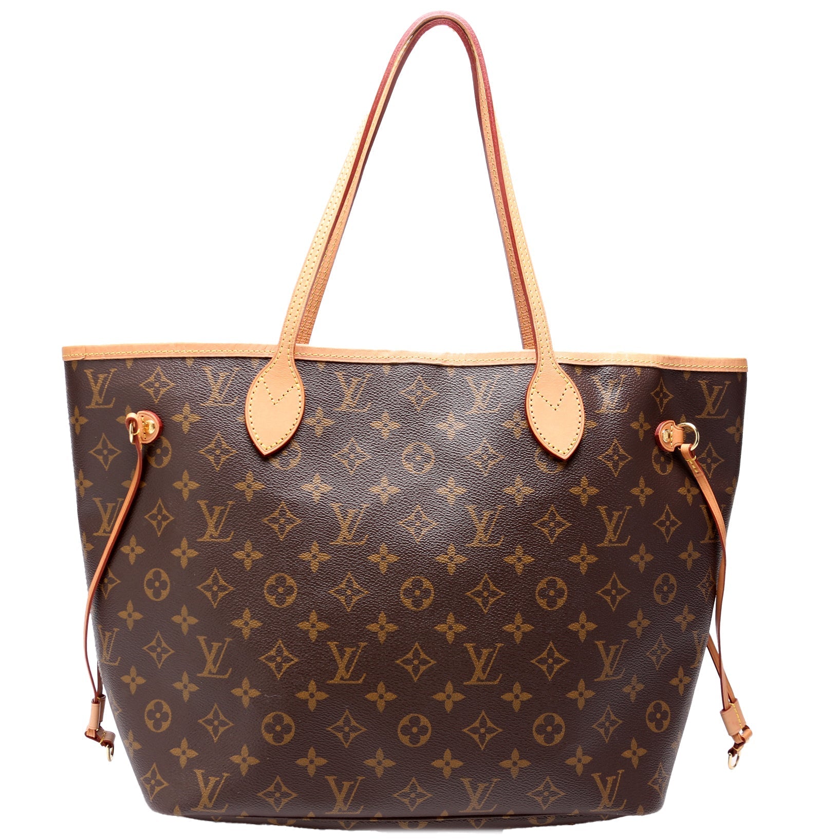 Louis Vuitton Neverfull MM Monogram Red Tote Bag Red 1