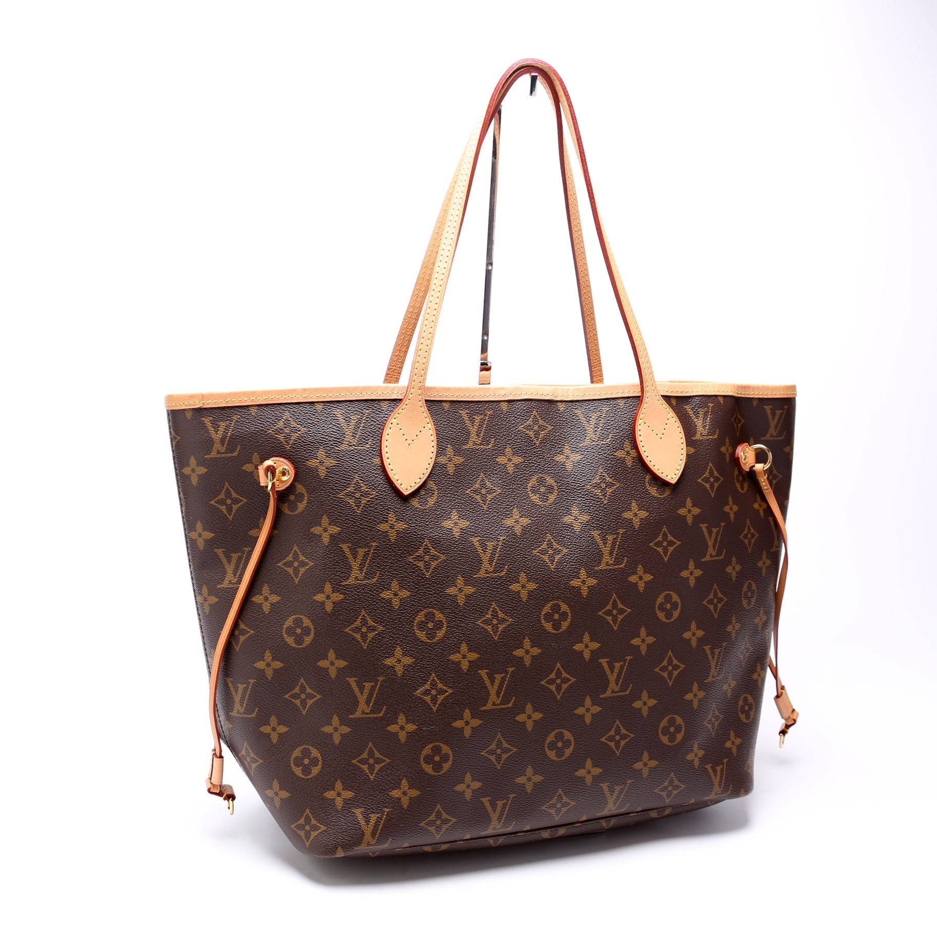 Louis Vuitton Neverfull MM Monogram Red Tote Bag Red 1