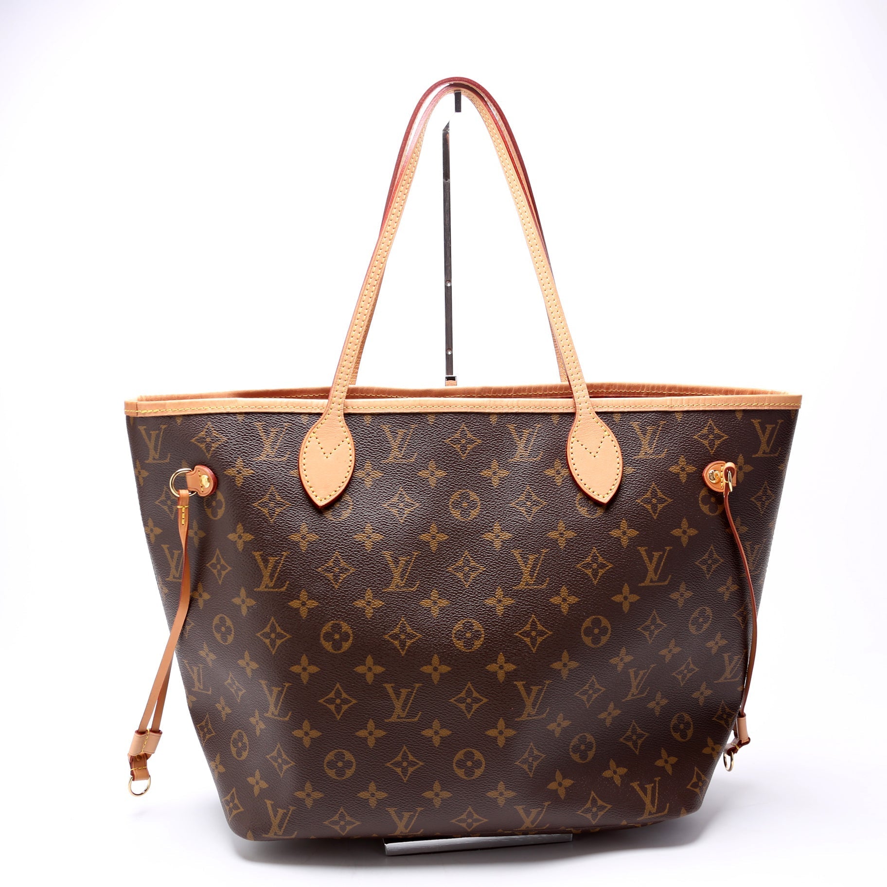 Louis Vuitton Neverfull MM Monogram Red Tote Bag Red 1