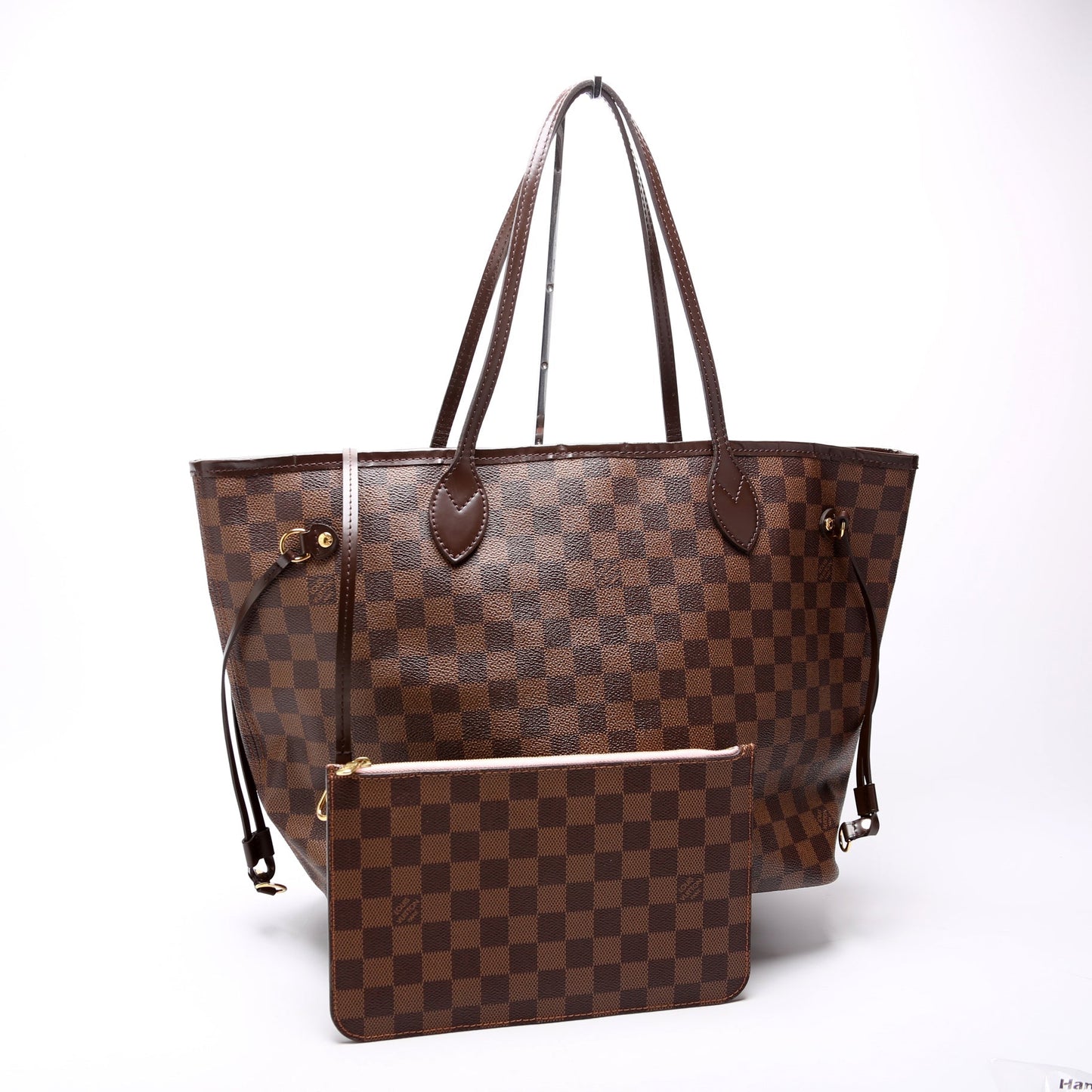 Louis Vuitton Neverfull MM Ebene Damier Wallet Case Damier Ebene