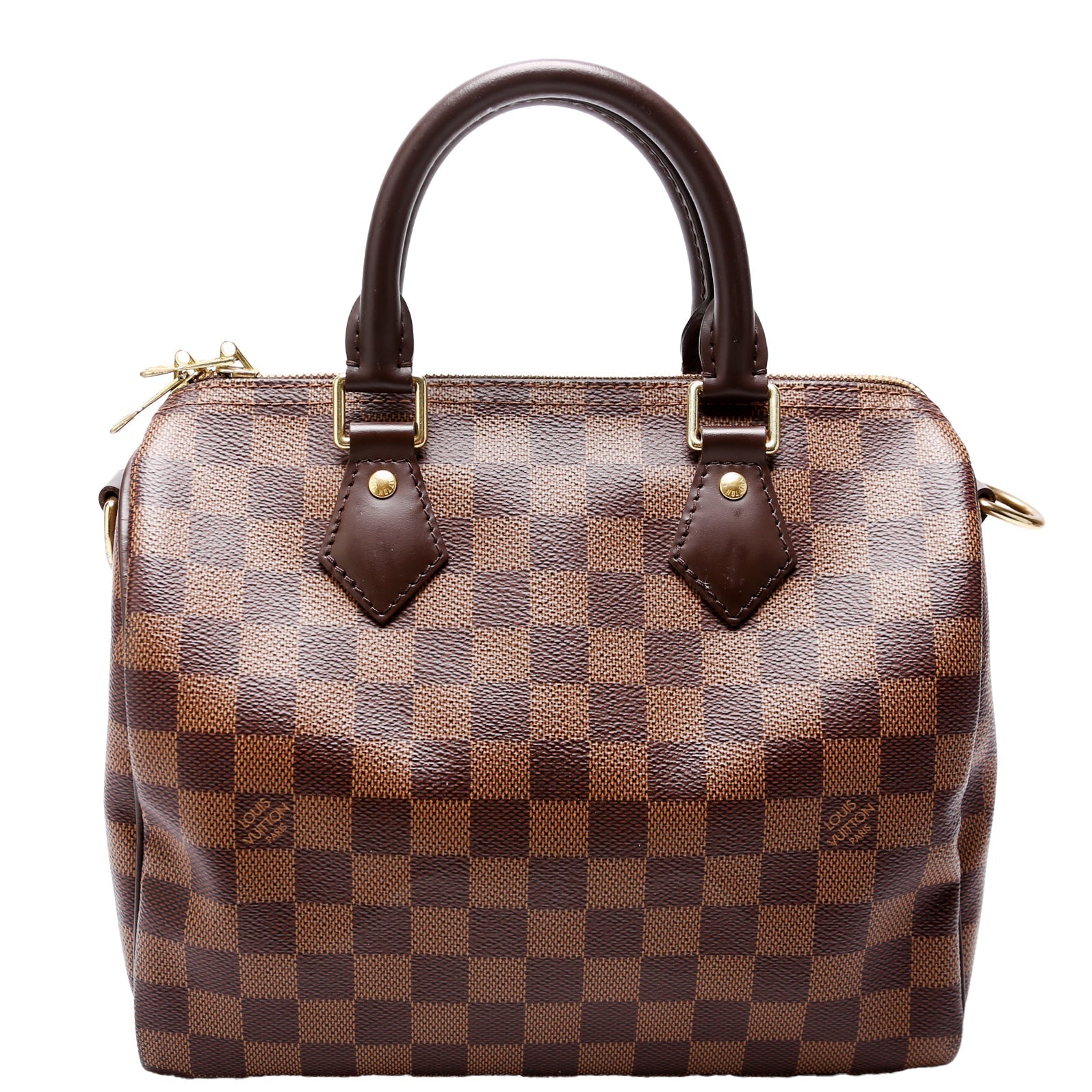 Louis Vuitton Speedy 25 Bandouliere Ebene Damier Handbag Ebene 24
