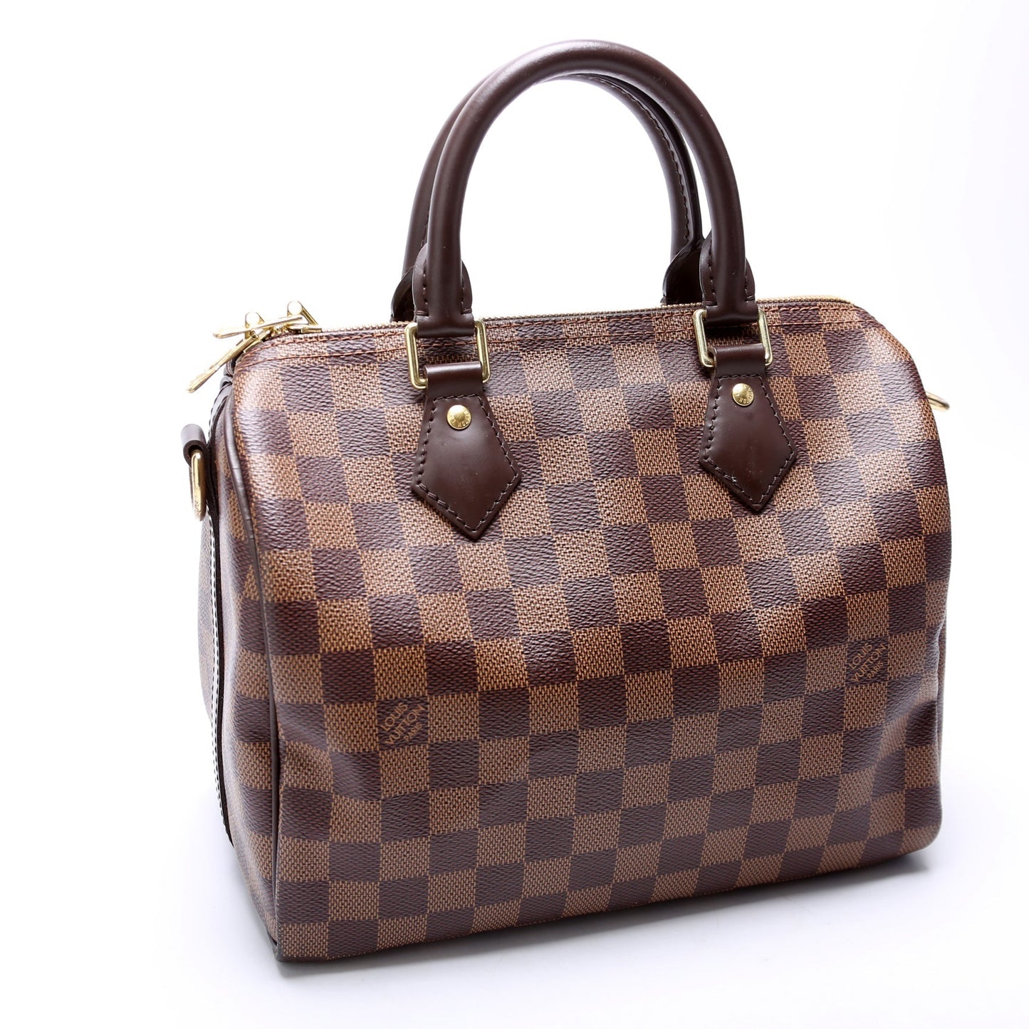 Louis Vuitton Speedy 25 Bandouliere Ebene Damier Handbag Ebene 24