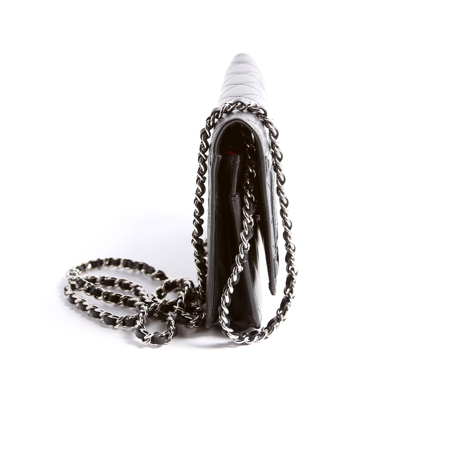 Chanel WOC Cambon Ligne Black Clutch Bag Ligne Black