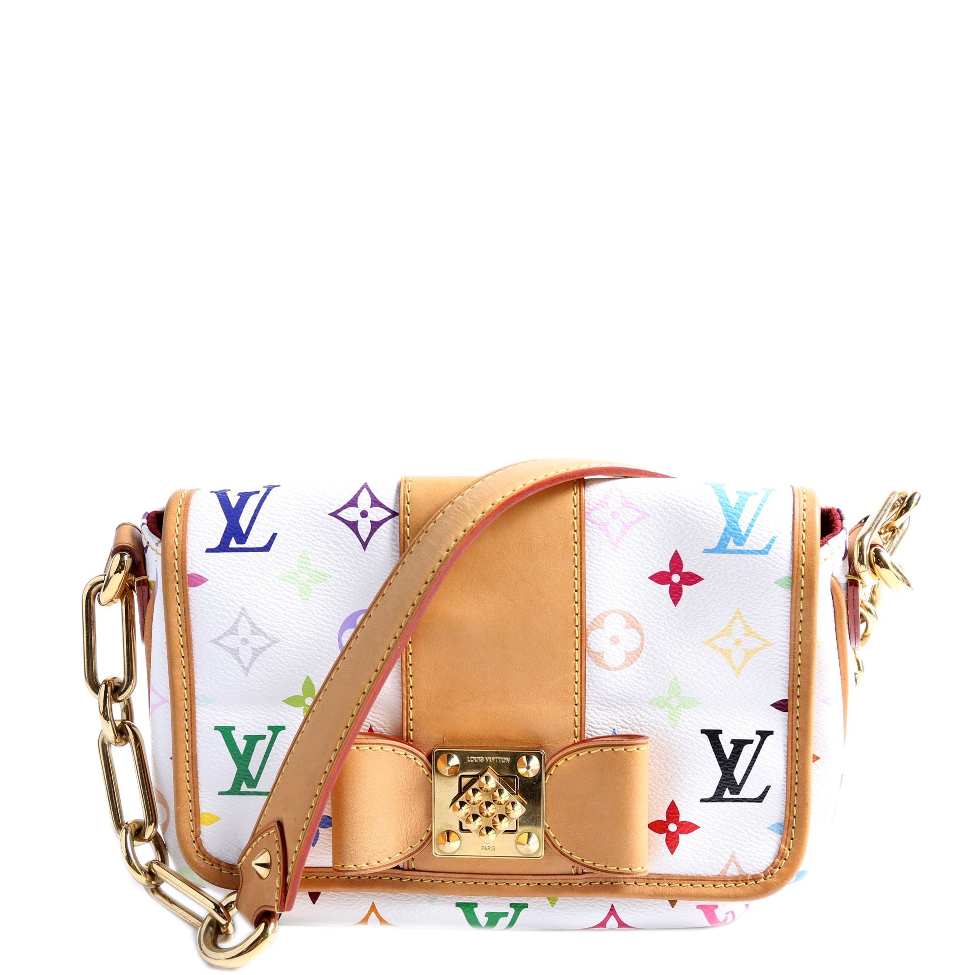 Louis Vuitton Patti Monogram White Multicolor Handbag