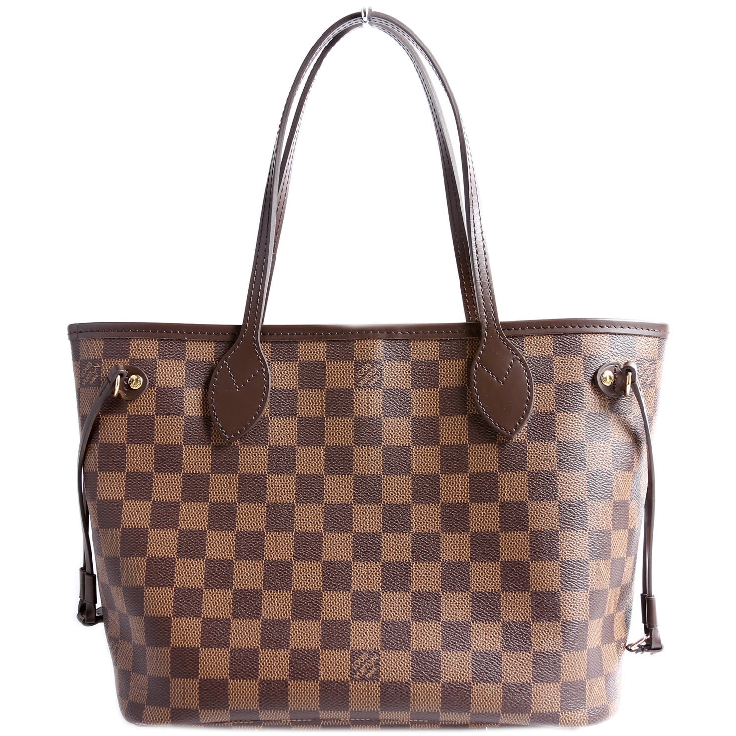 Louis Vuitton Neverfull W PM Ebene Damier Red Wallet Case