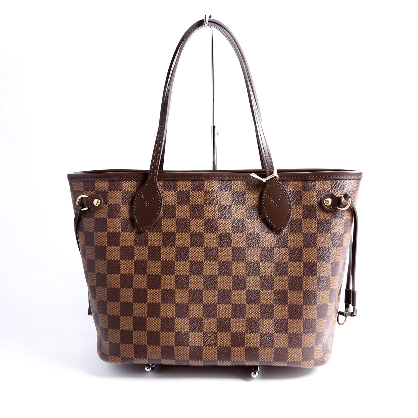 Louis Vuitton Neverfull W PM Ebene Damier Red Wallet Case
