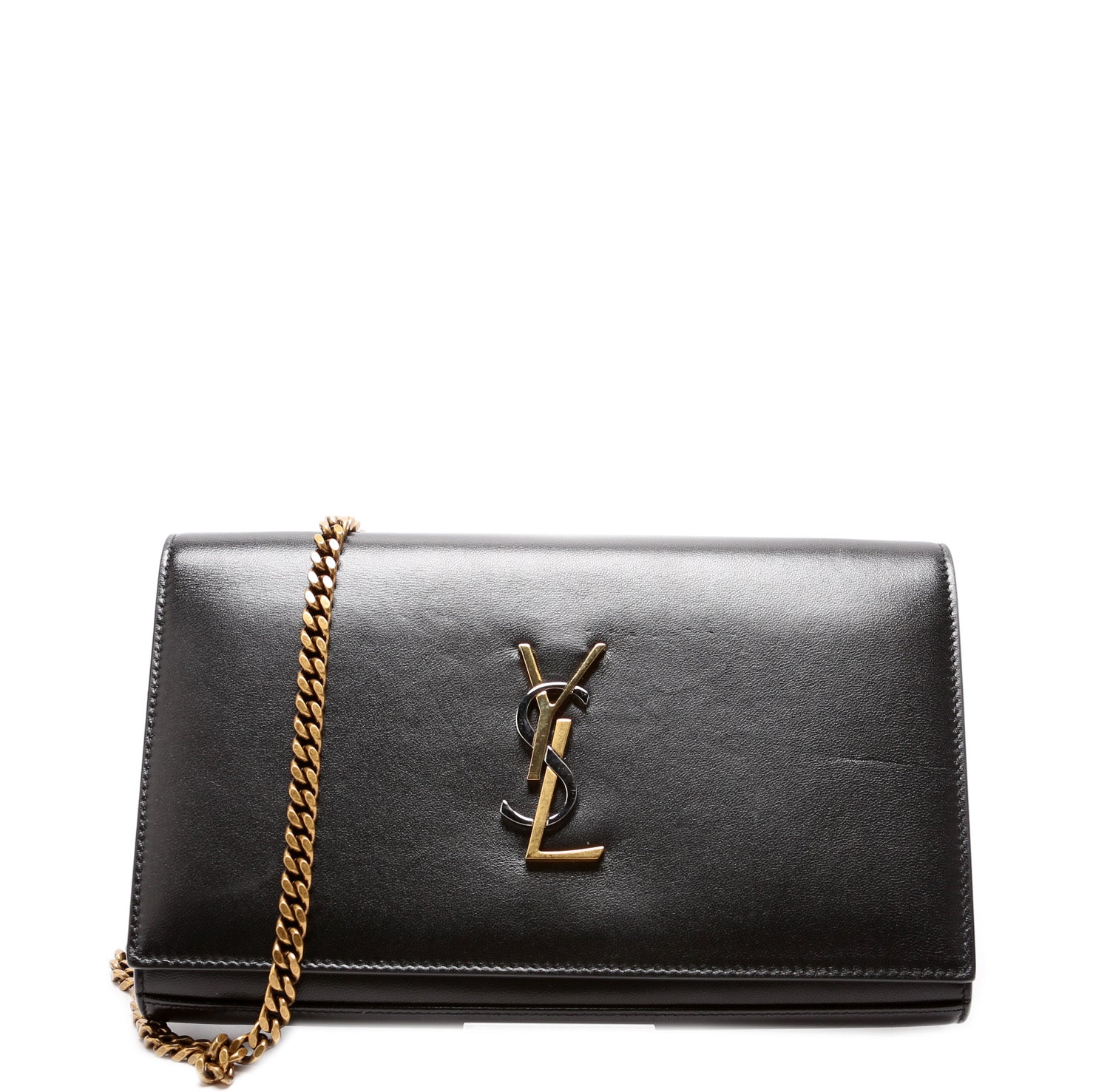 YSL Saint Laurent Saint Laurent Cassandre Wallet Bag Black Chain Travel Bag