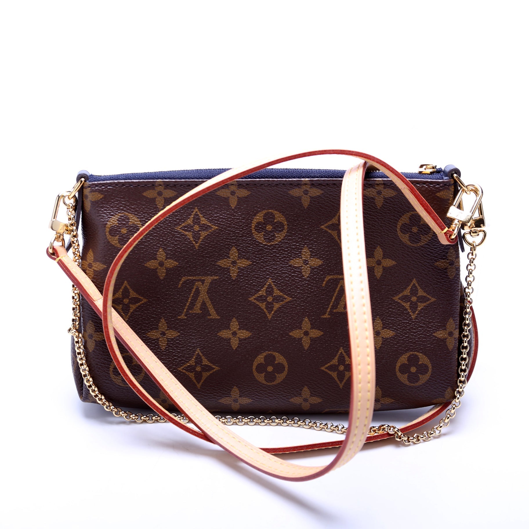 Louis Vuitton Pallas Navy Monogram Clutch Bag