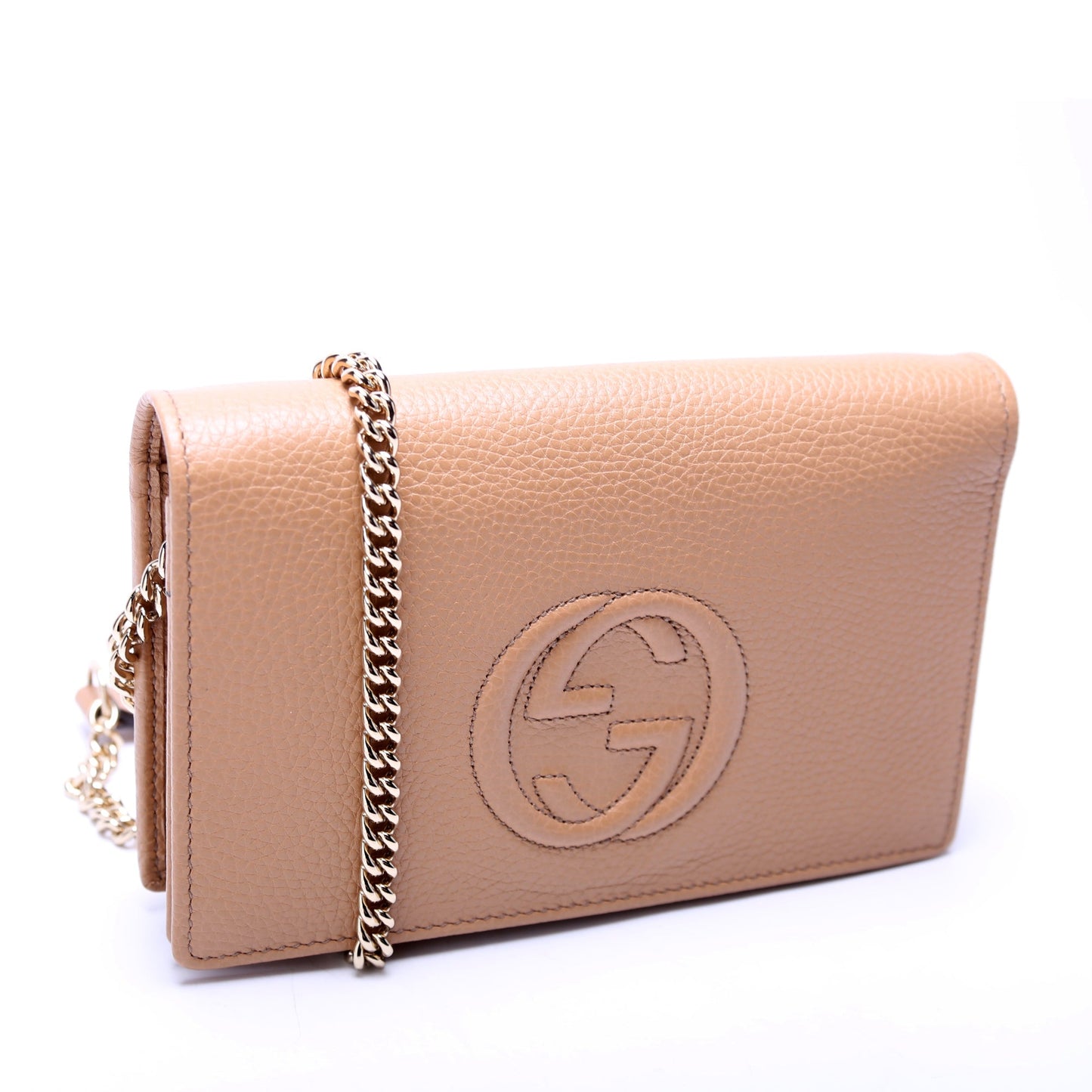 Gucci Soho WOC Tan Travel Bag