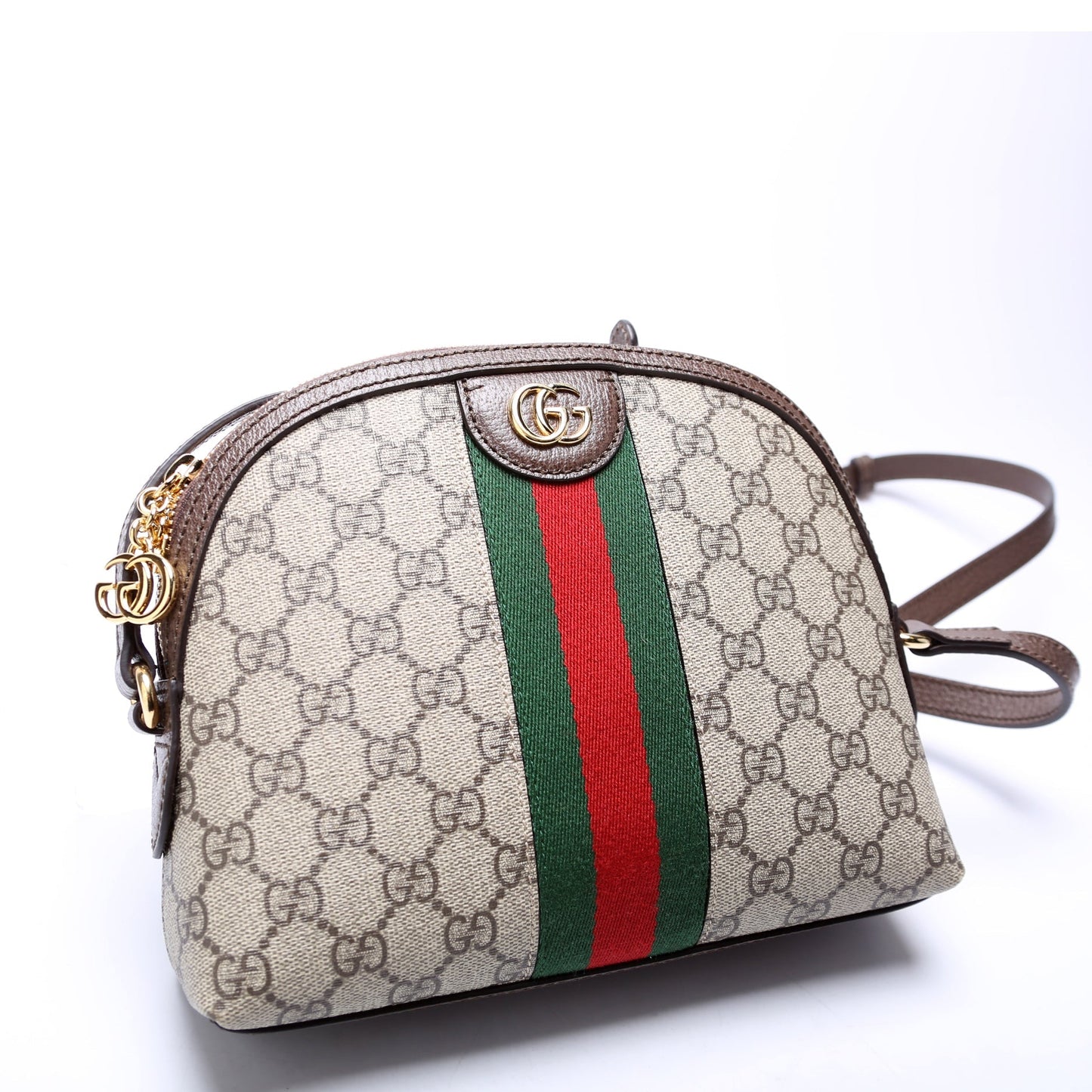 Gucci Ophidia GG Brown Small Crossbody Bag