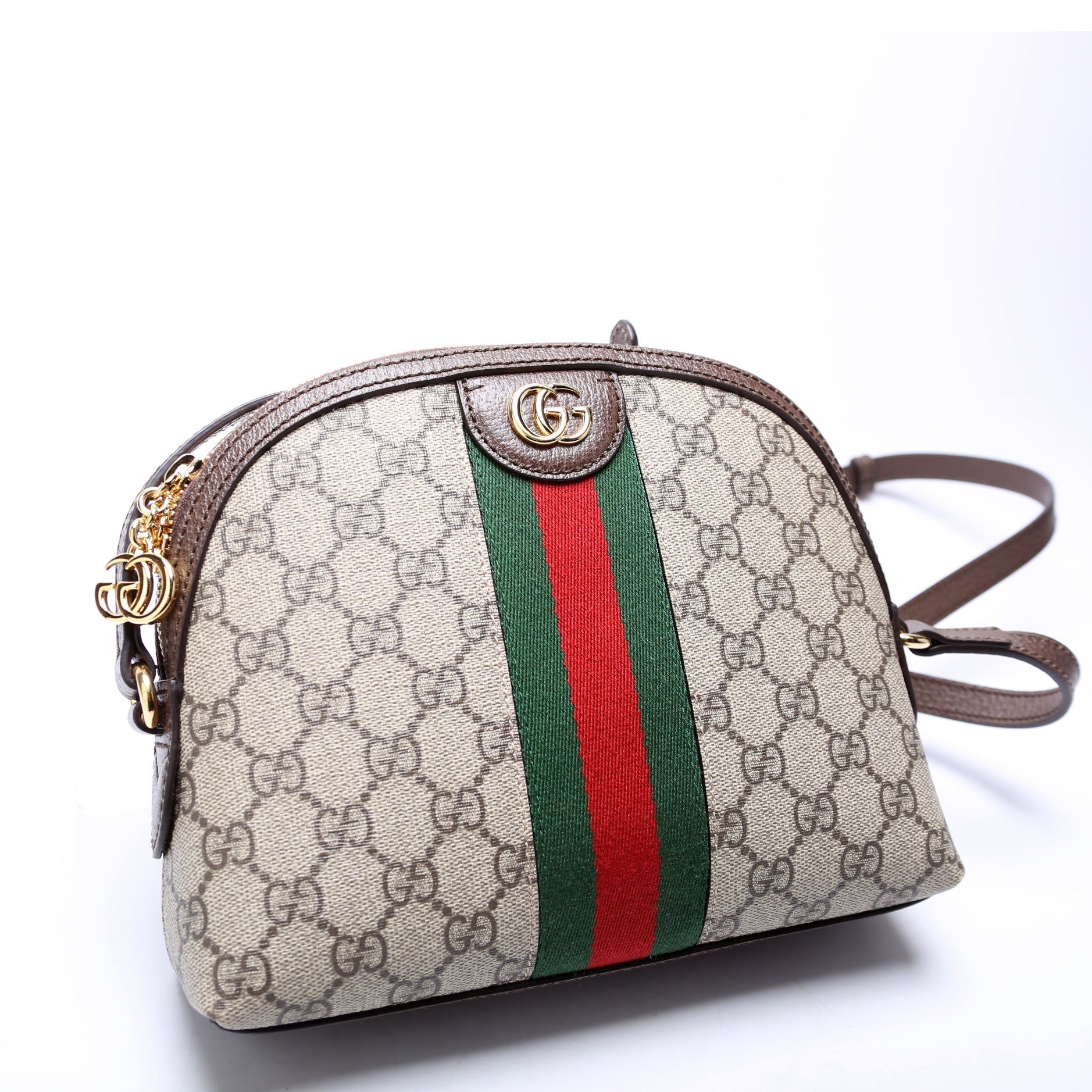 Gucci Ophidia GG Brown Small Crossbody Bag