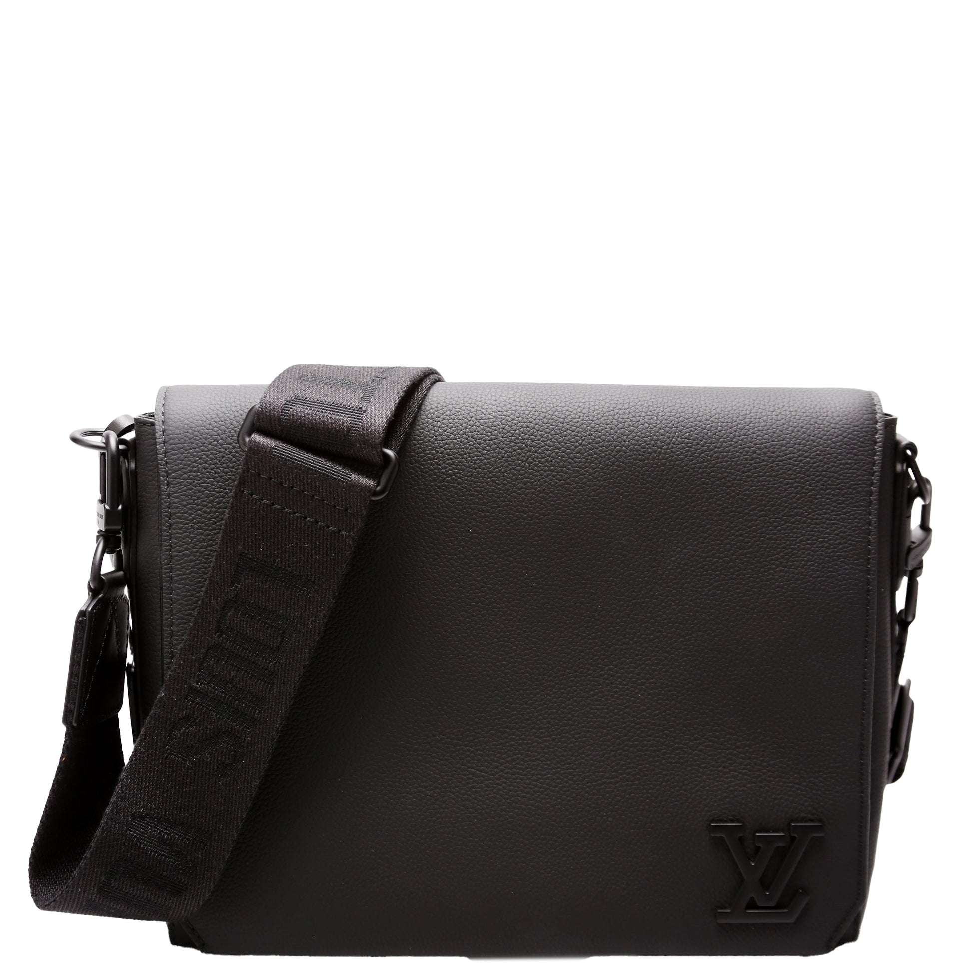 Louis Vuitton Takeoff Messenger Aerogram Black Crossbody Bag