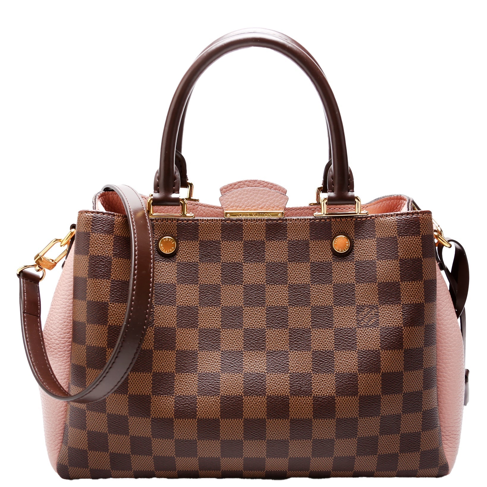 Louis Vuitton Brittany Ebene Damier Pink Handbag Pink 1
