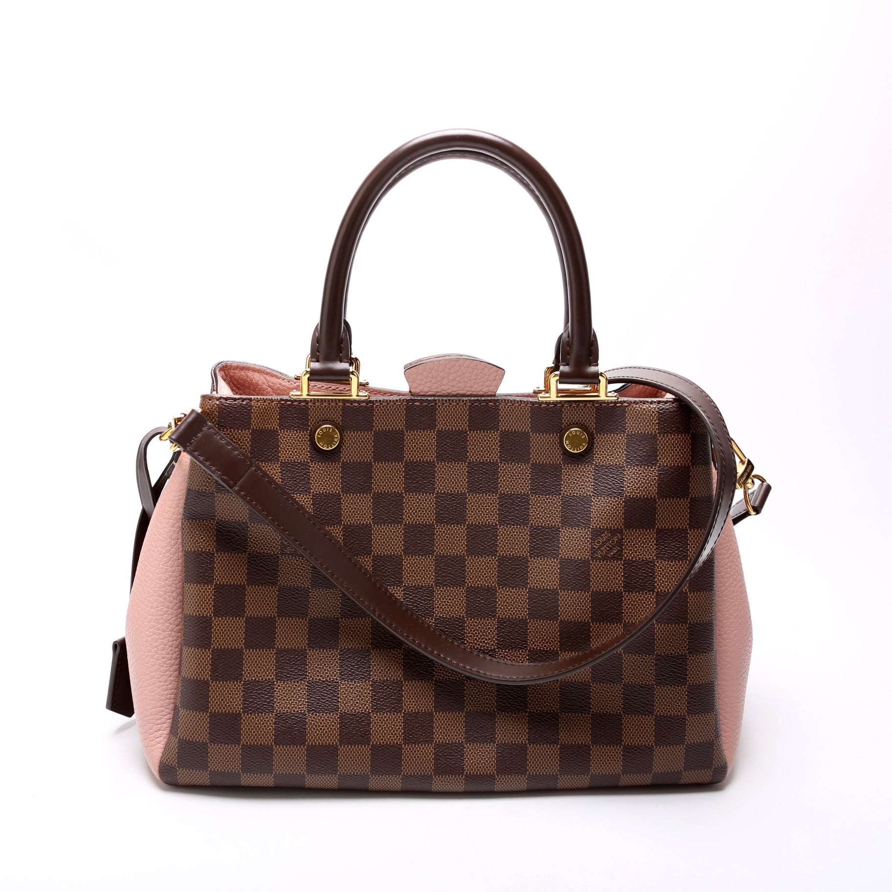 Louis Vuitton Brittany Ebene Damier Pink Handbag Pink 1