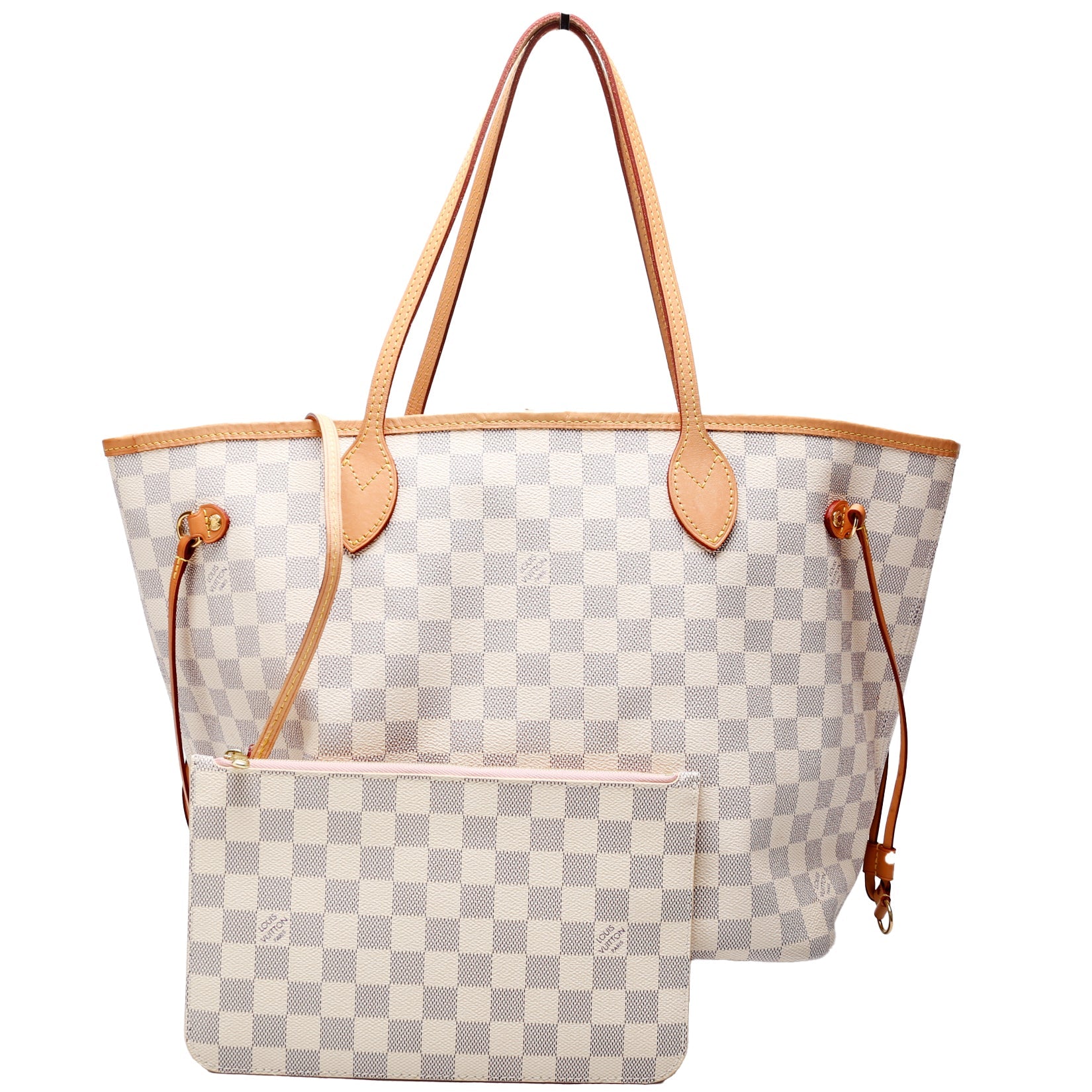 Louis Vuitton Neverfull MM Azur Damier Wallet Case Azur 5