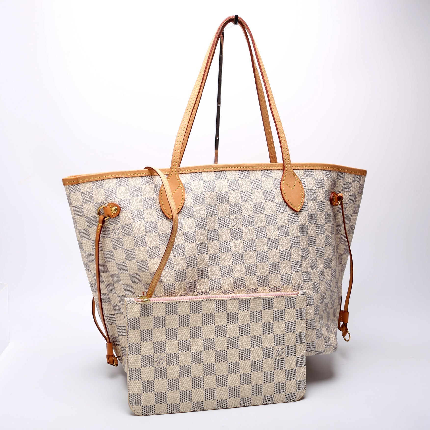 Louis Vuitton Neverfull MM Azur Damier Wallet Case Azur 5