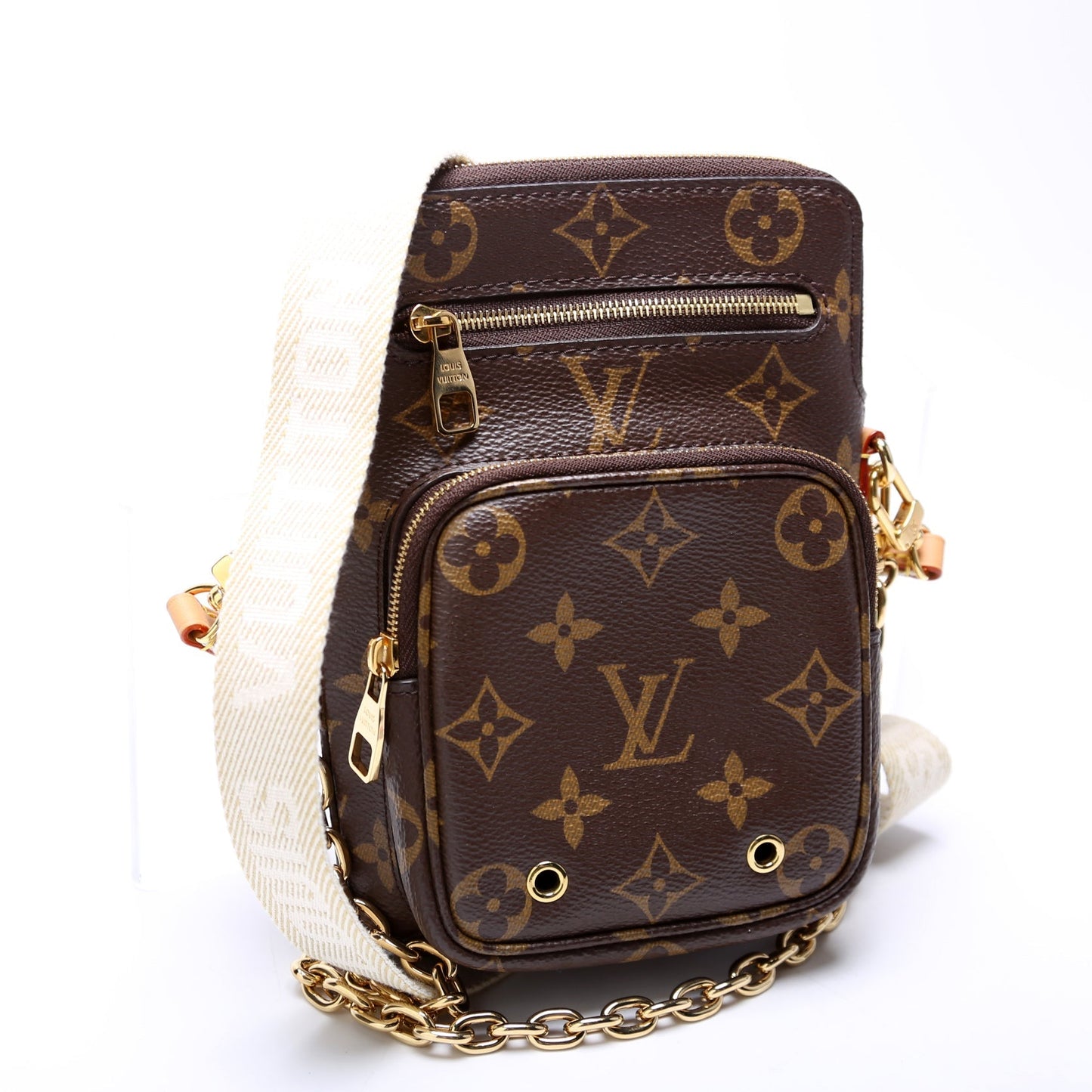 Louis Vuitton Utility Phone Sleeve Monogram Handbag Monogram 8
