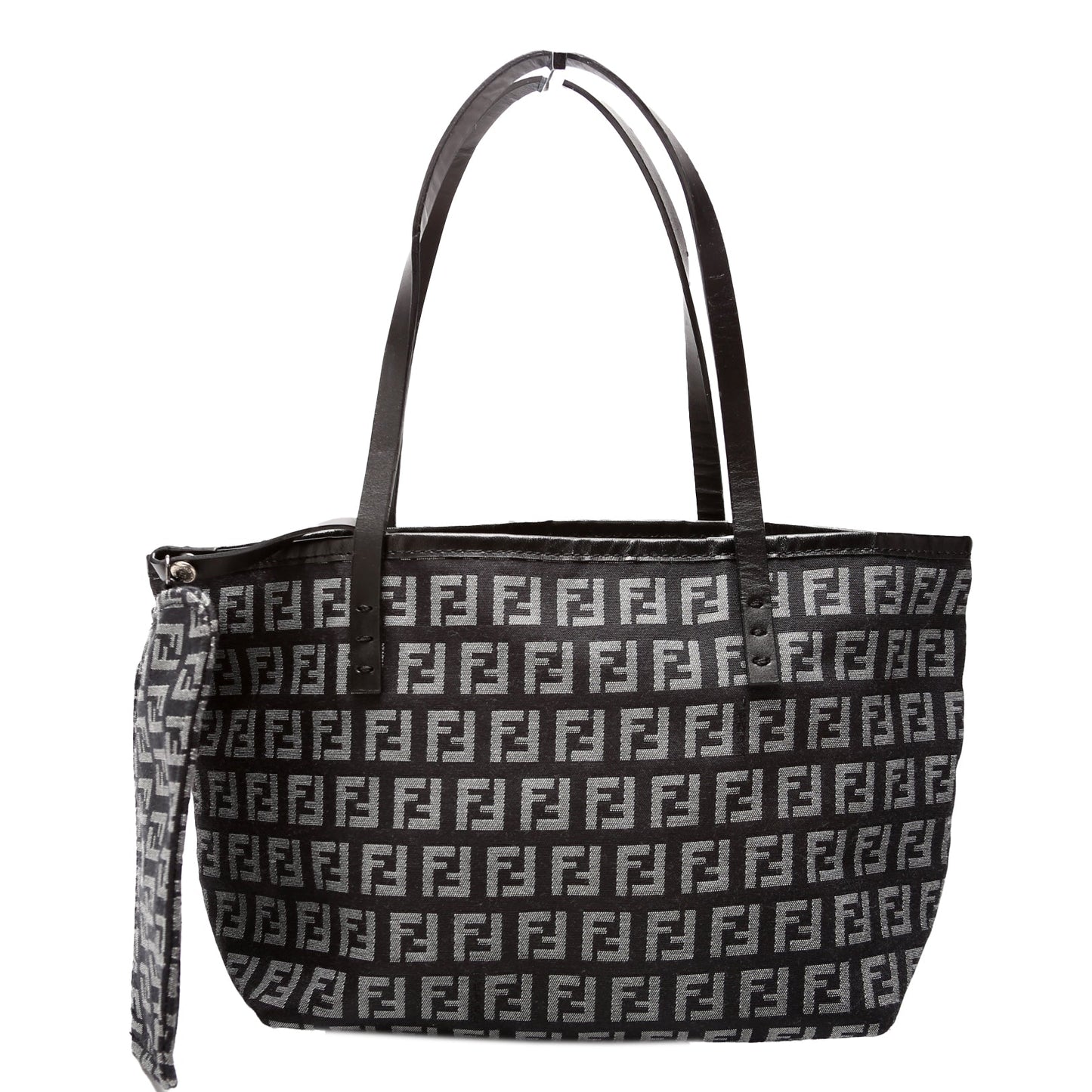 Fendi 8Bh056 Ff Zucchino Tote Bag Canvas Mini