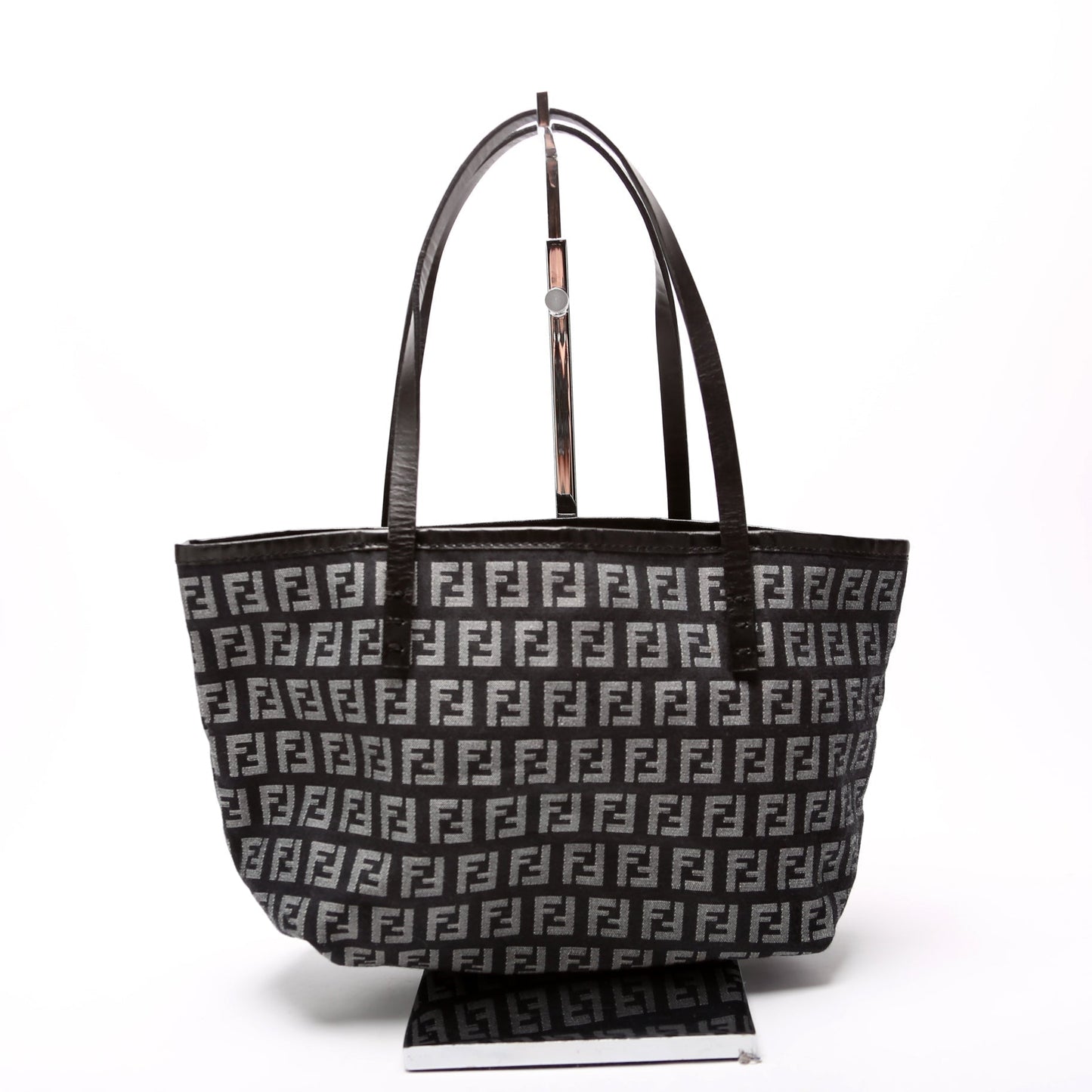 Fendi 8Bh056 Ff Zucchino Tote Bag Canvas Mini