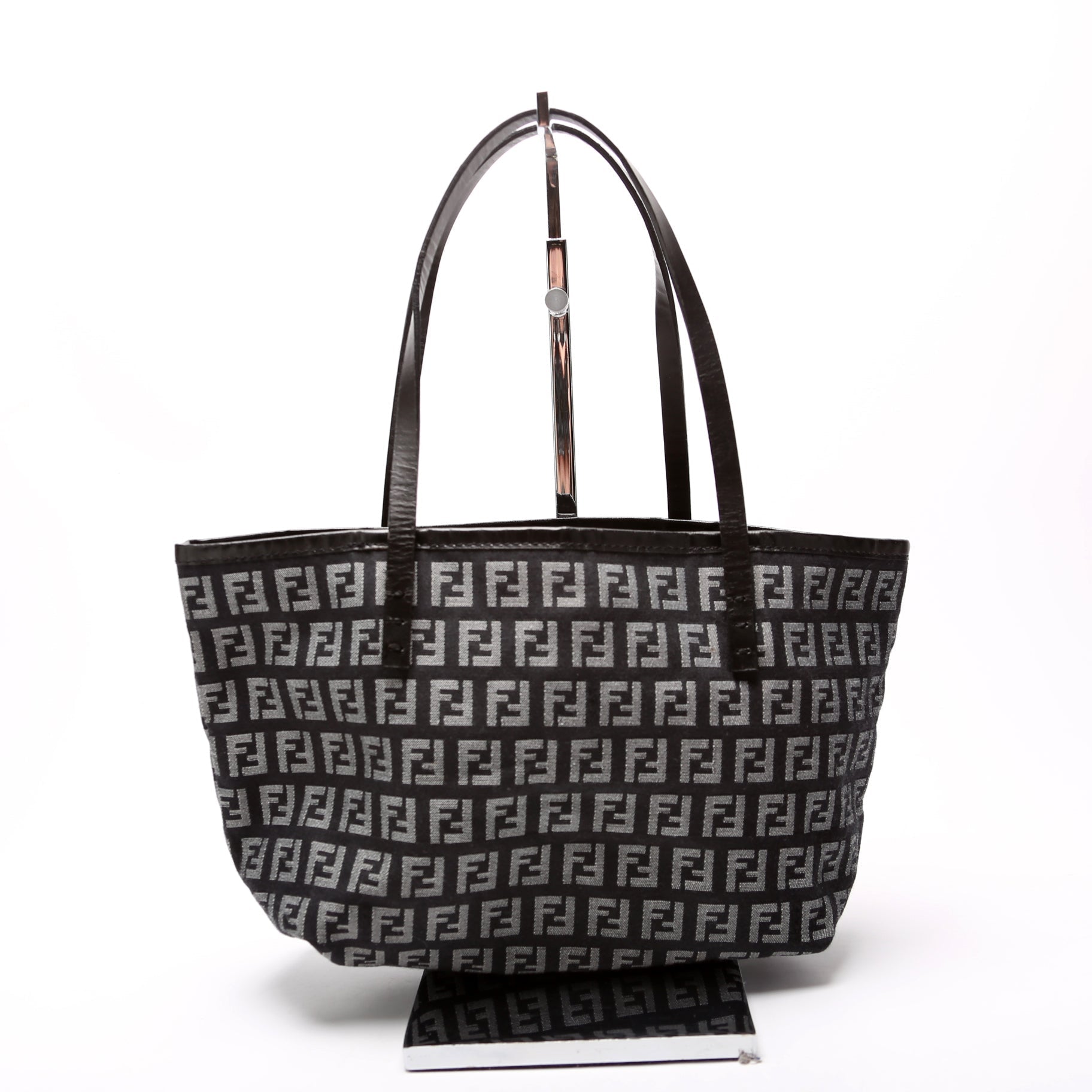 Fendi 8Bh056 Ff Zucchino Tote Bag Canvas Mini