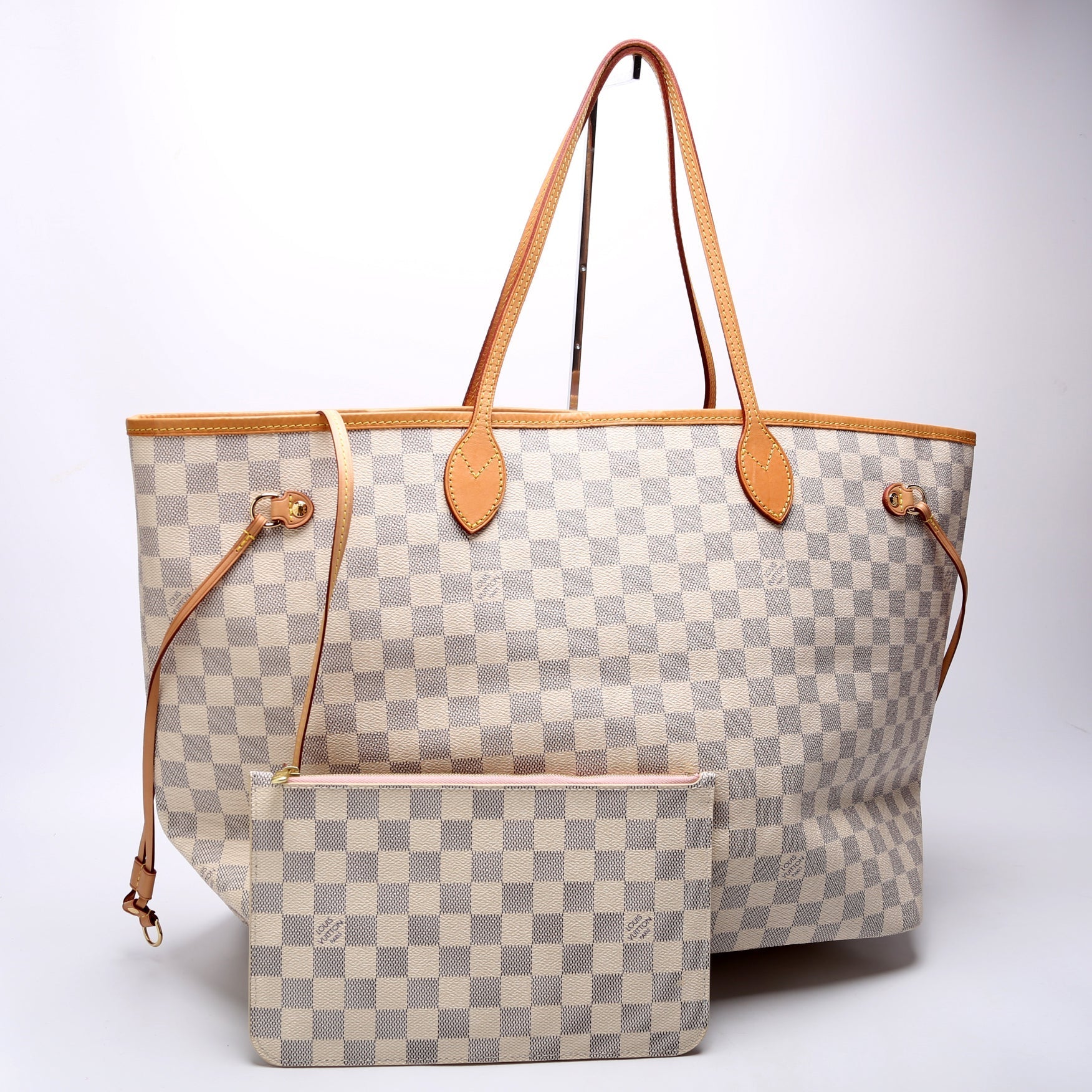 Louis Vuitton Neverfull GM Azur Damier Wallet Case