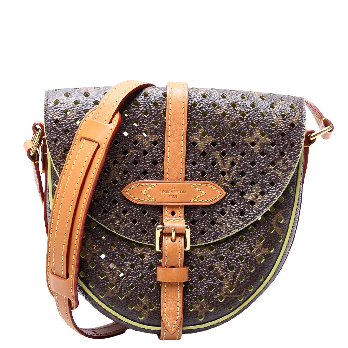 Louis Vuitton SC Flore Perforated Chantilly Green PM Handbag