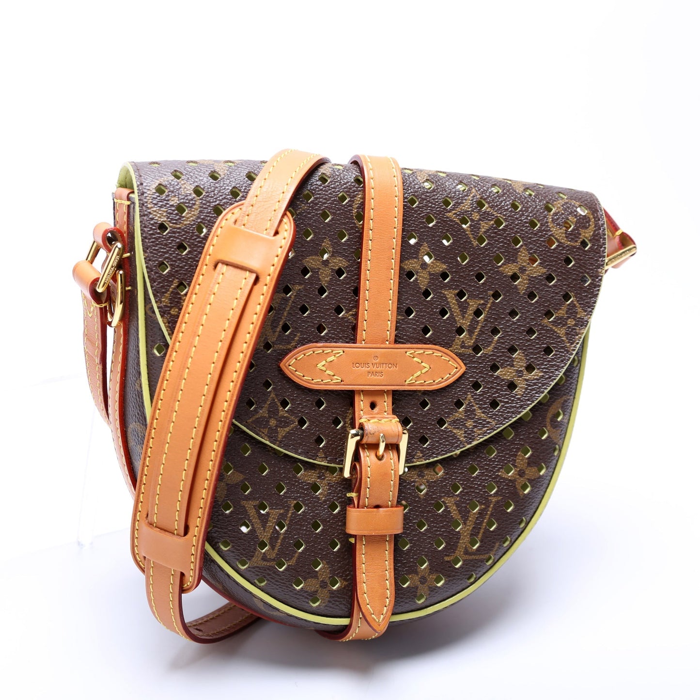 Louis Vuitton SC Flore Perforated Chantilly Green PM Handbag