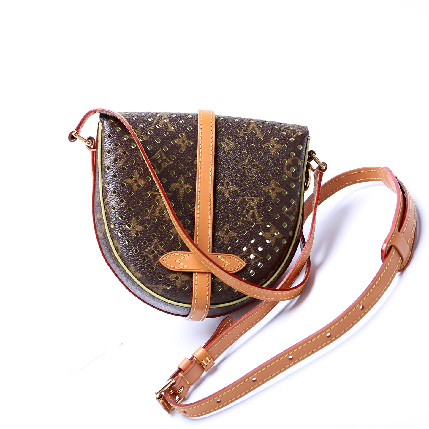 Louis Vuitton SC Flore Perforated Chantilly Green PM Handbag
