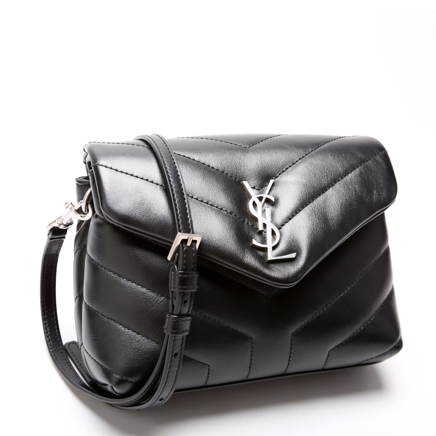 YSL Saint Laurent Loulou Satchel Crossbody Bag Black Toy Satchel Bag