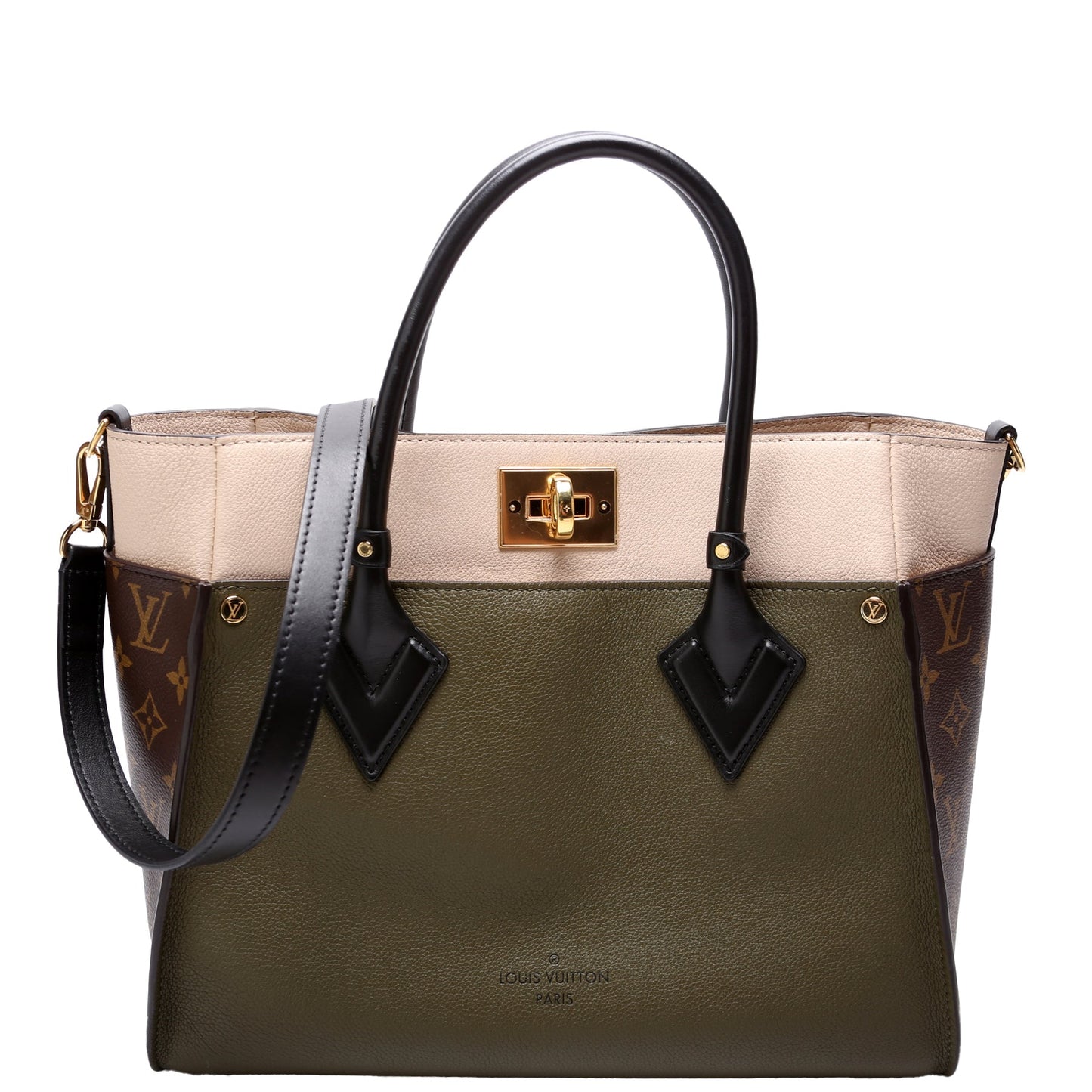 Louis Vuitton Ony My Side MM Monogram Calfskin Green Handbag