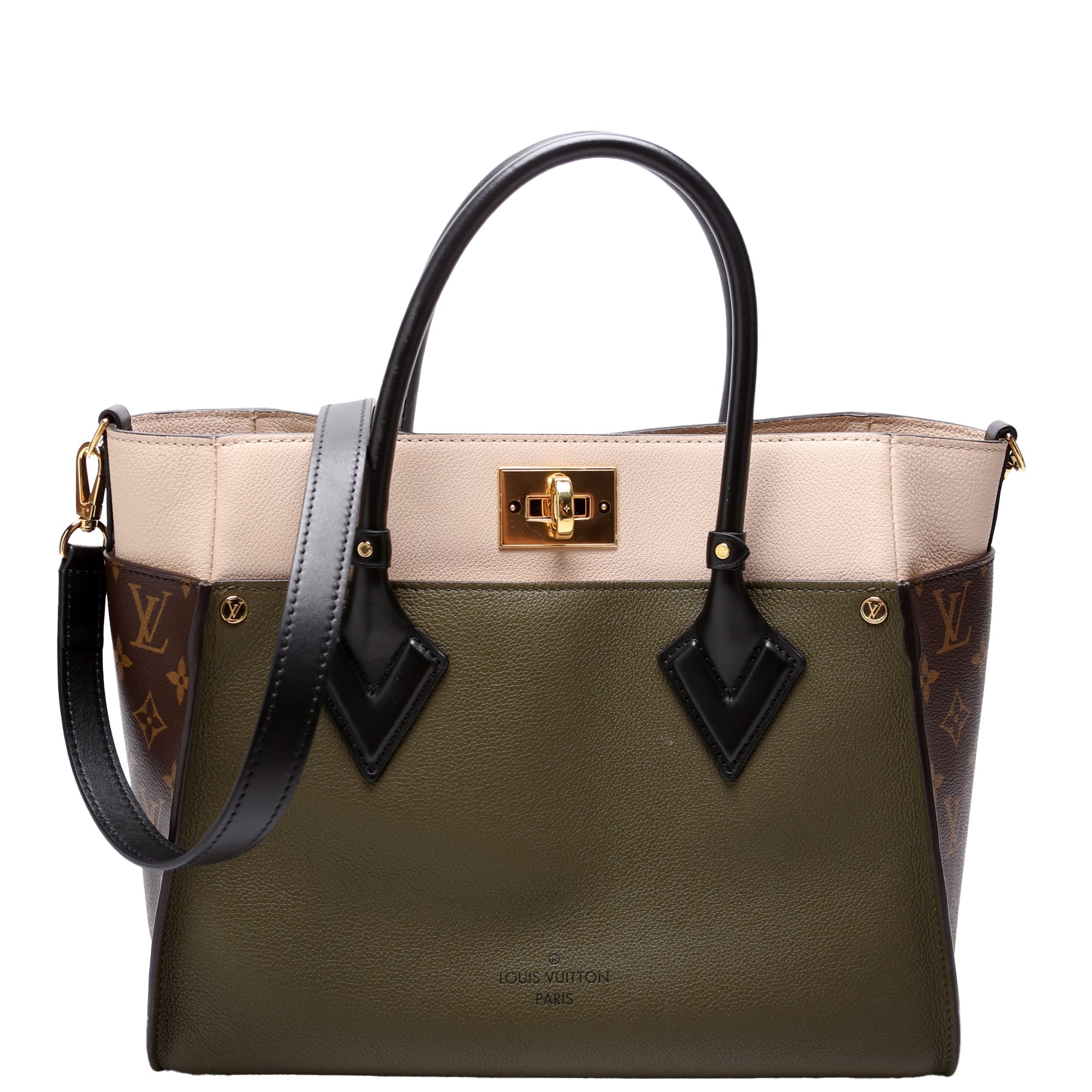 Louis Vuitton Ony My Side MM Monogram Calfskin Green Handbag