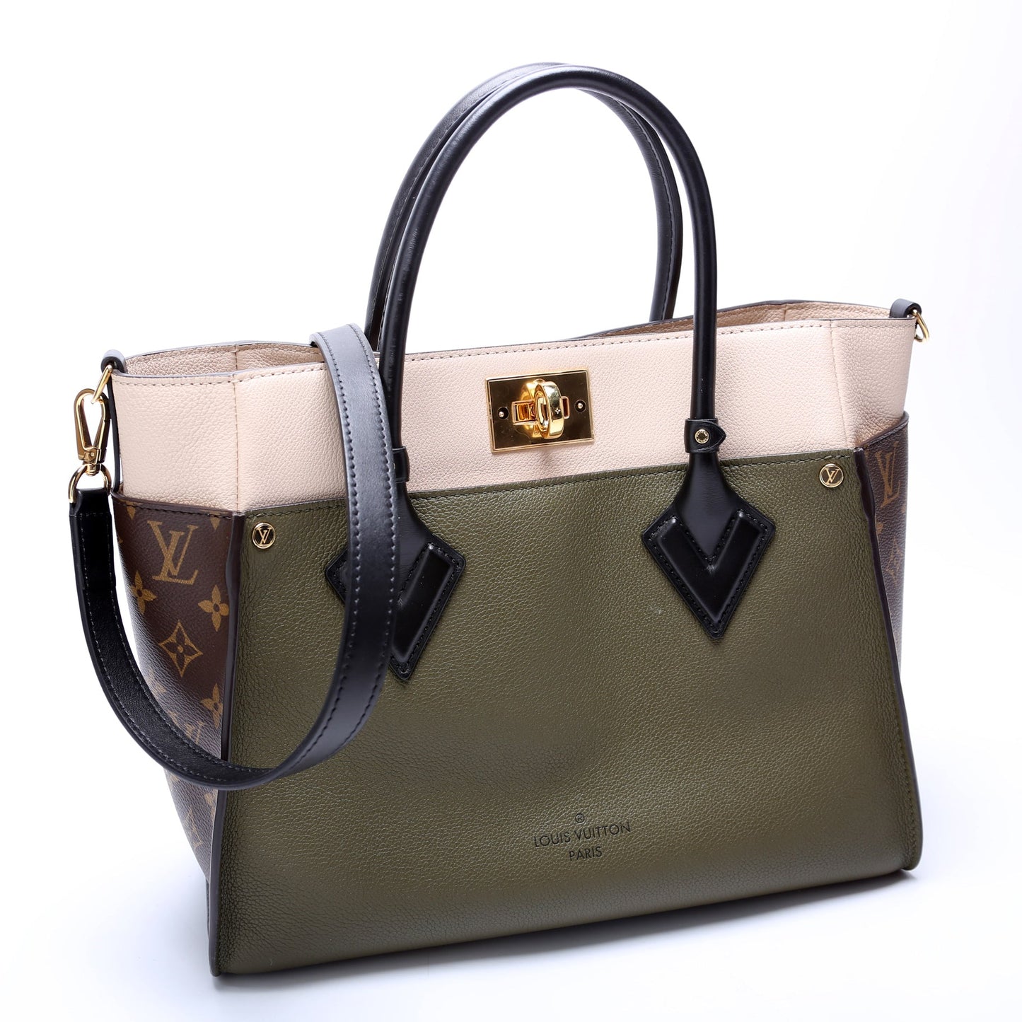 Louis Vuitton Ony My Side MM Monogram Calfskin Green Handbag