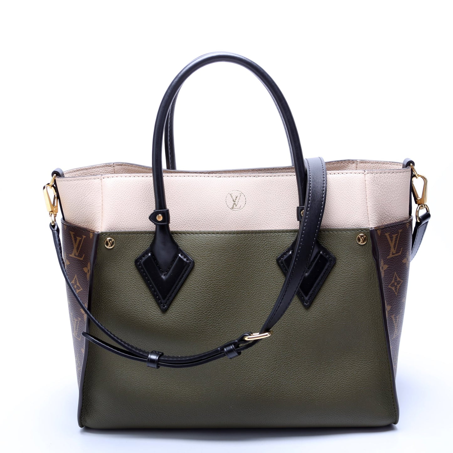 Louis Vuitton Ony My Side MM Monogram Calfskin Green Handbag