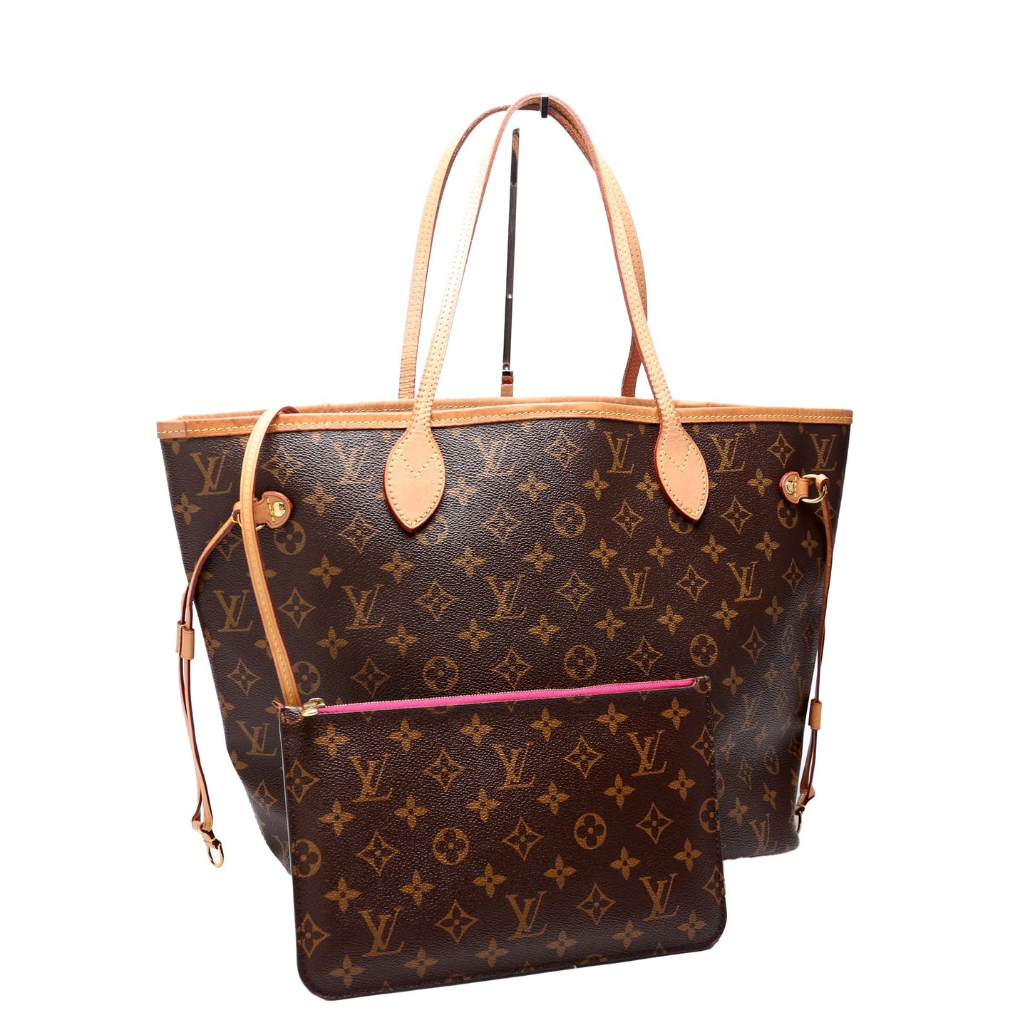 Louis Vuitton Neverfull W MM Monogram Pink Wallet Case Monogram Pink
