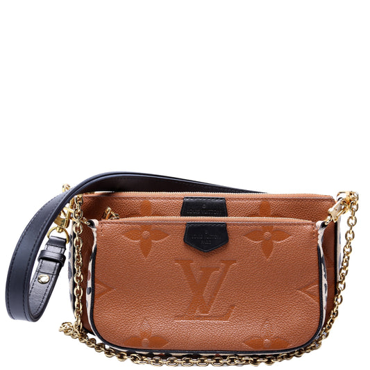 Louis Vuitton Multi Pochette Giant Wild at Empreinte Clutch Bag Heart 3