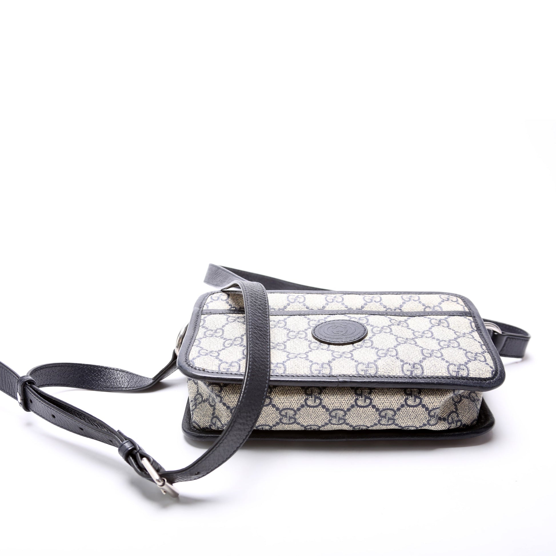 Gucci GG Supreme Interlocking Blue Mini Travel Bag