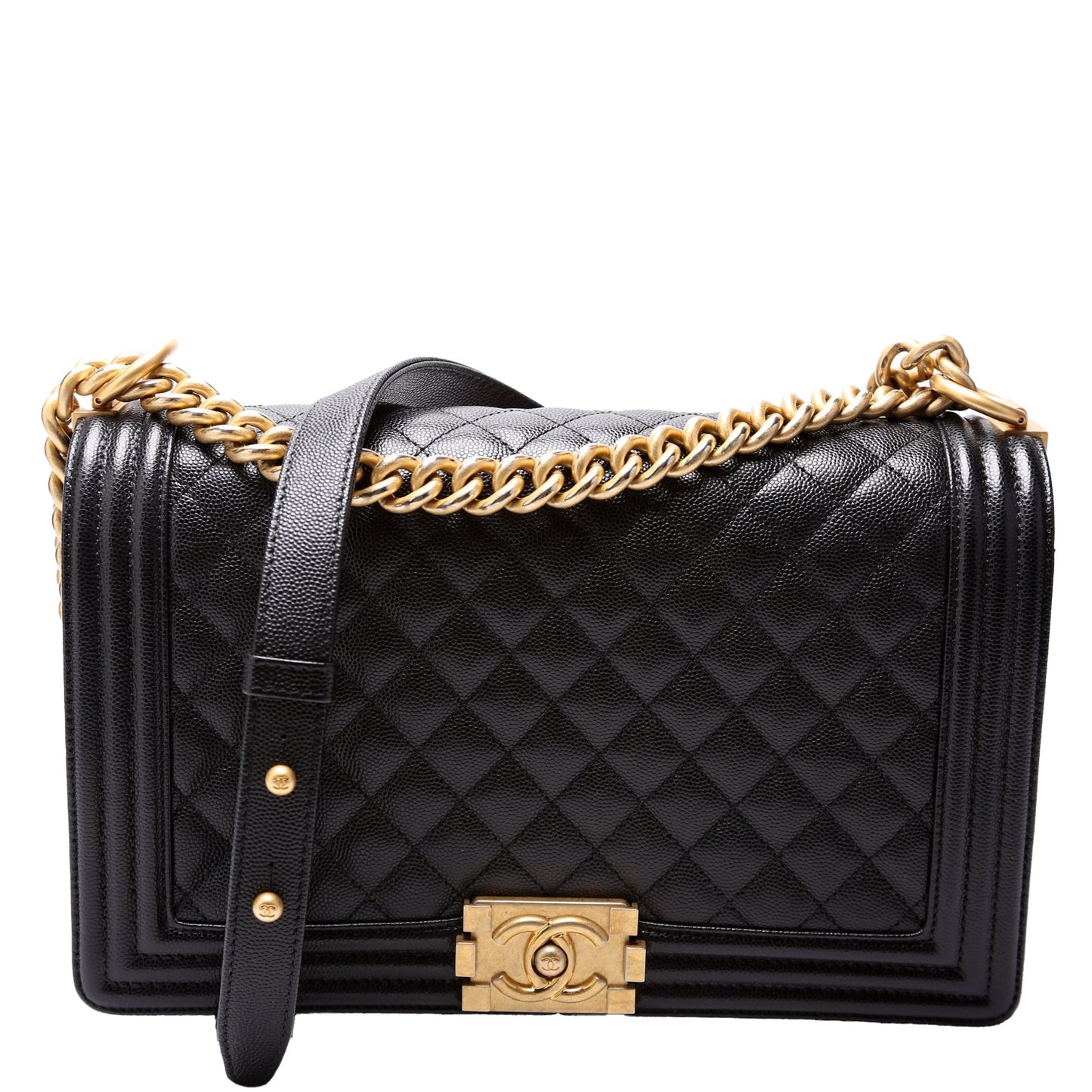 Chanel Boy Flap New Caviar 25M Handbag