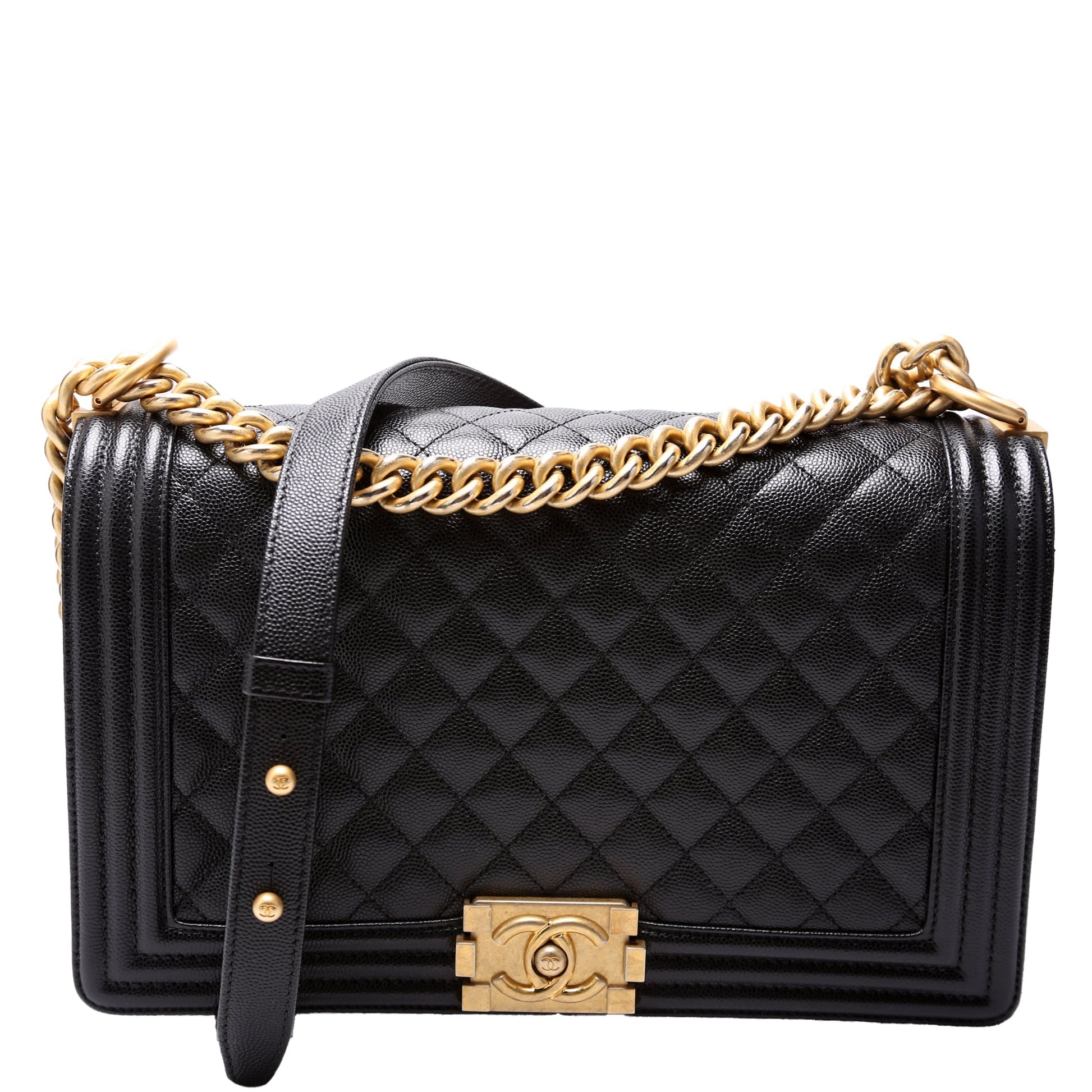 Chanel Boy Flap New Caviar 25M Handbag