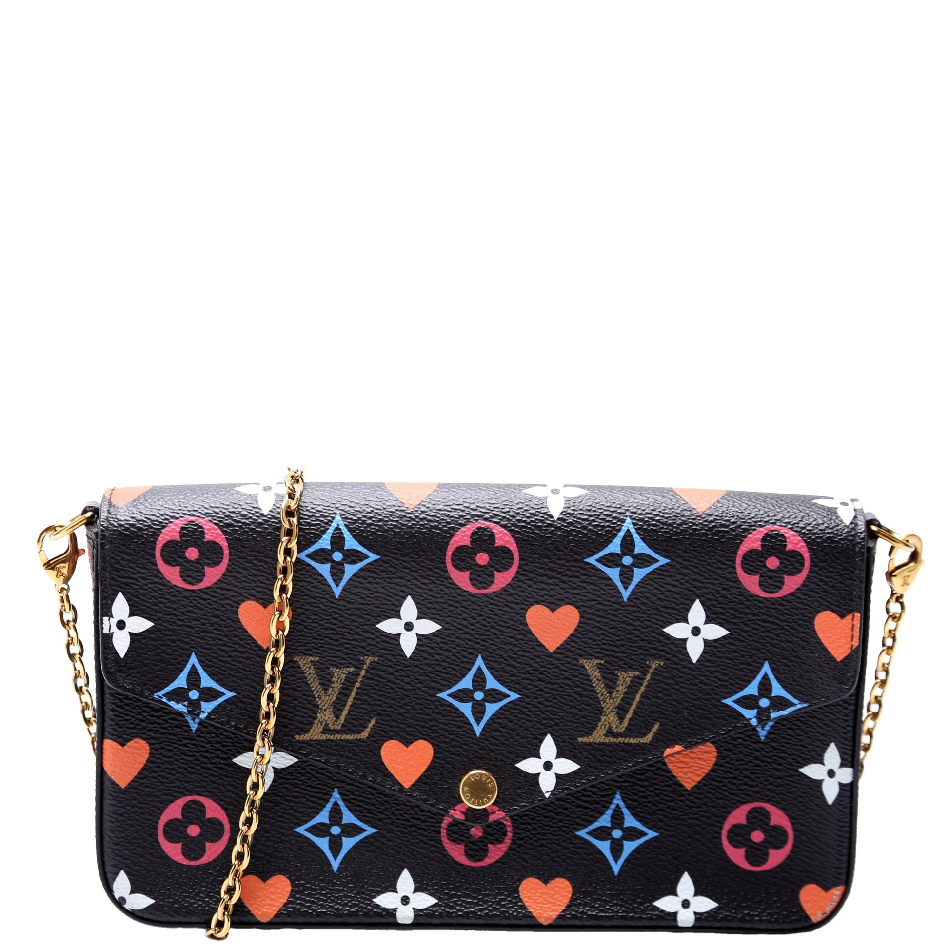 Louis Vuitton Pochette Felicie Game On Monogram Clutch Bag