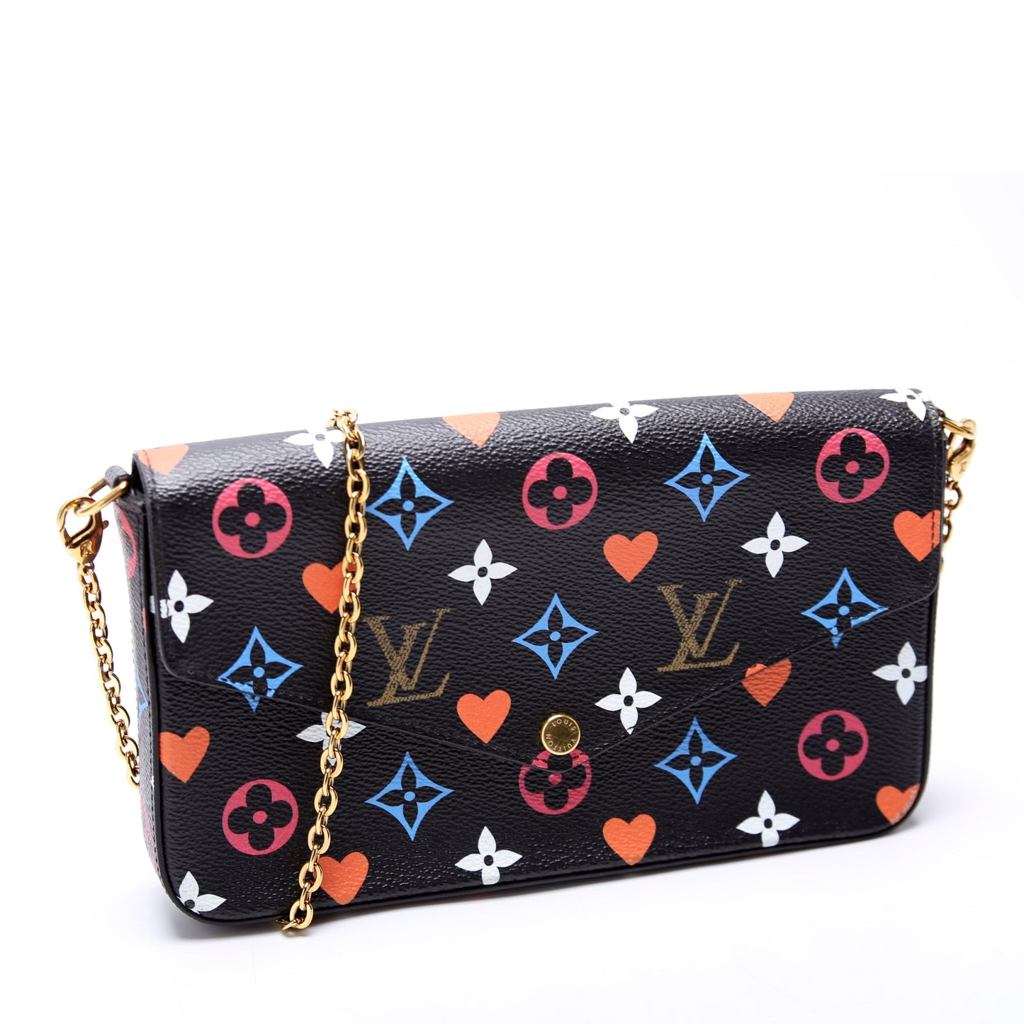 Louis Vuitton Pochette Felicie Game On Monogram Clutch Bag
