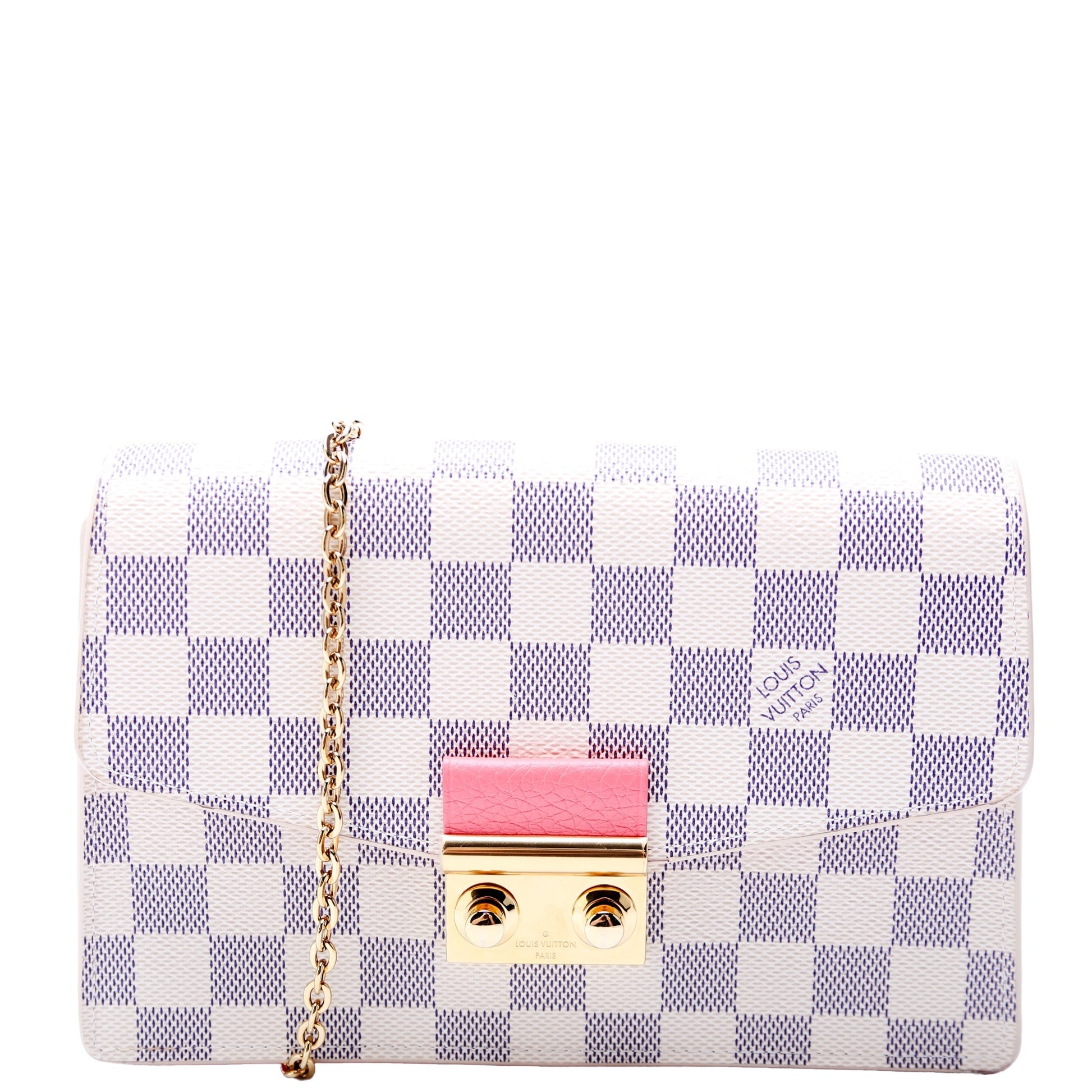 Louis Vuitton Croisette NM Azur Salmon Damier Wallet Case