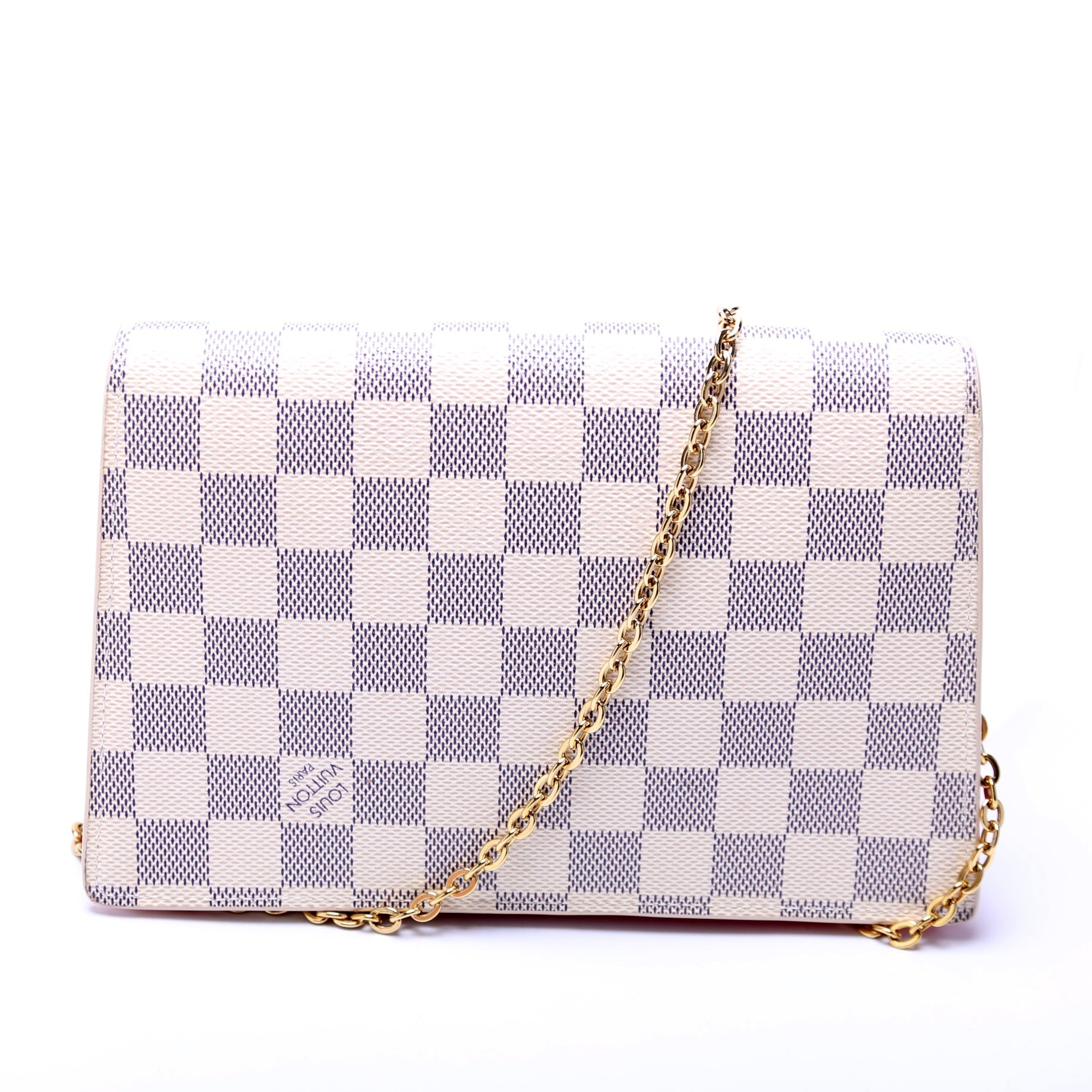 Louis Vuitton Croisette NM Azur Salmon Damier Wallet Case