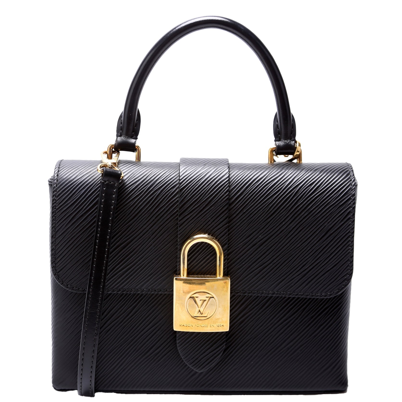 Louis Vuitton Lockey BB Epi Black Handbag
