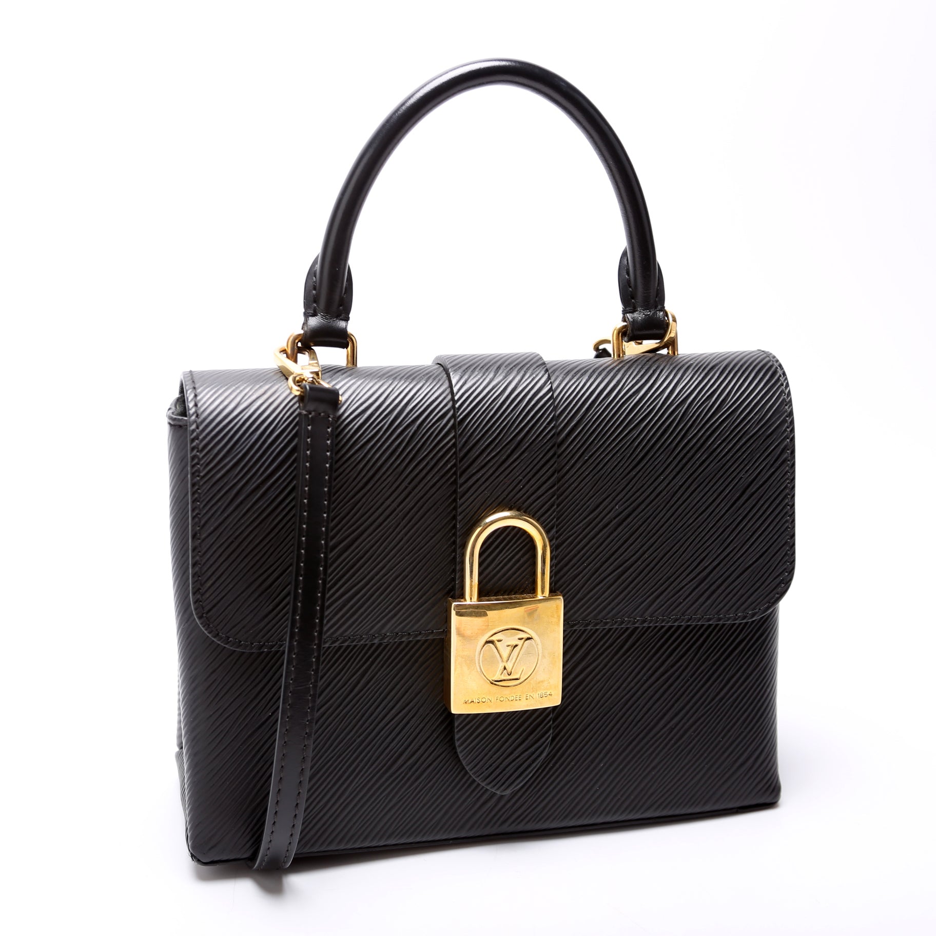 Louis Vuitton Lockey BB Epi Black Handbag