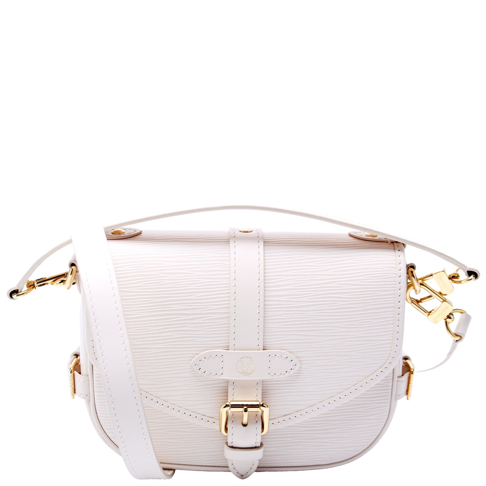Louis Vuitton Saumur BB Softer White Epi Handbag
